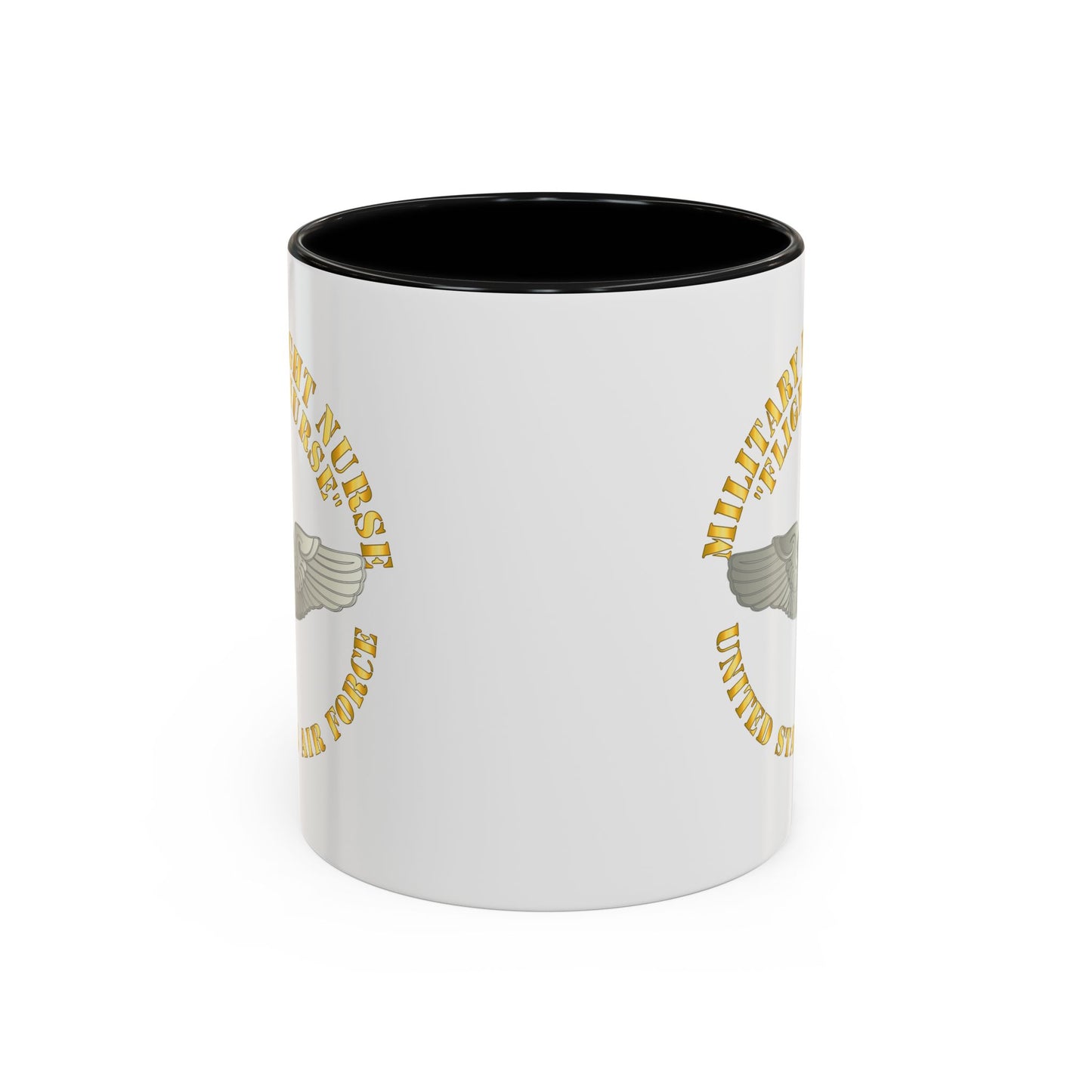 Accent Coffee Mug (11oz & 15oz) - USAF - Military Flight Nurse - Flight Nurse - Basic
