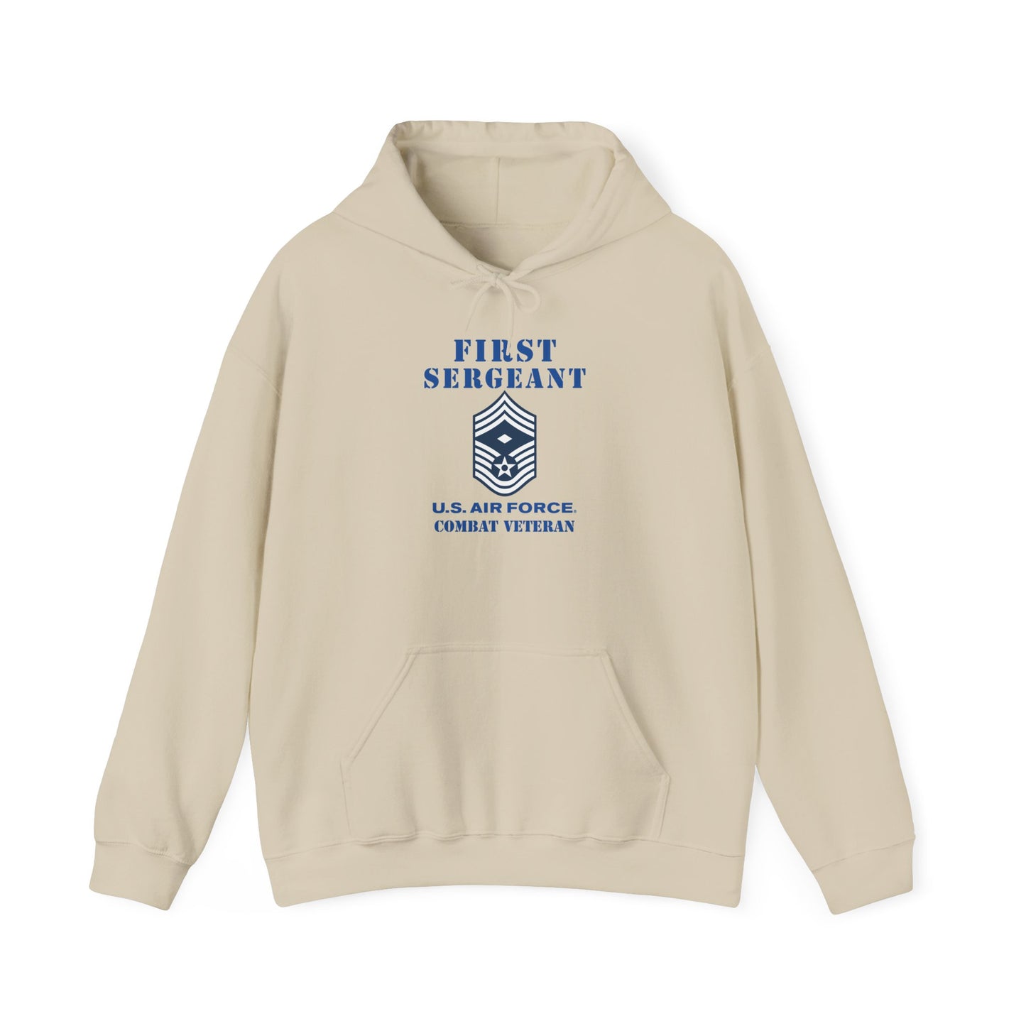 Unisex Heavy Blend Hooded Sweatshirt - USAF - First Sergeant (E9b) - 2020 - Combat Veteran