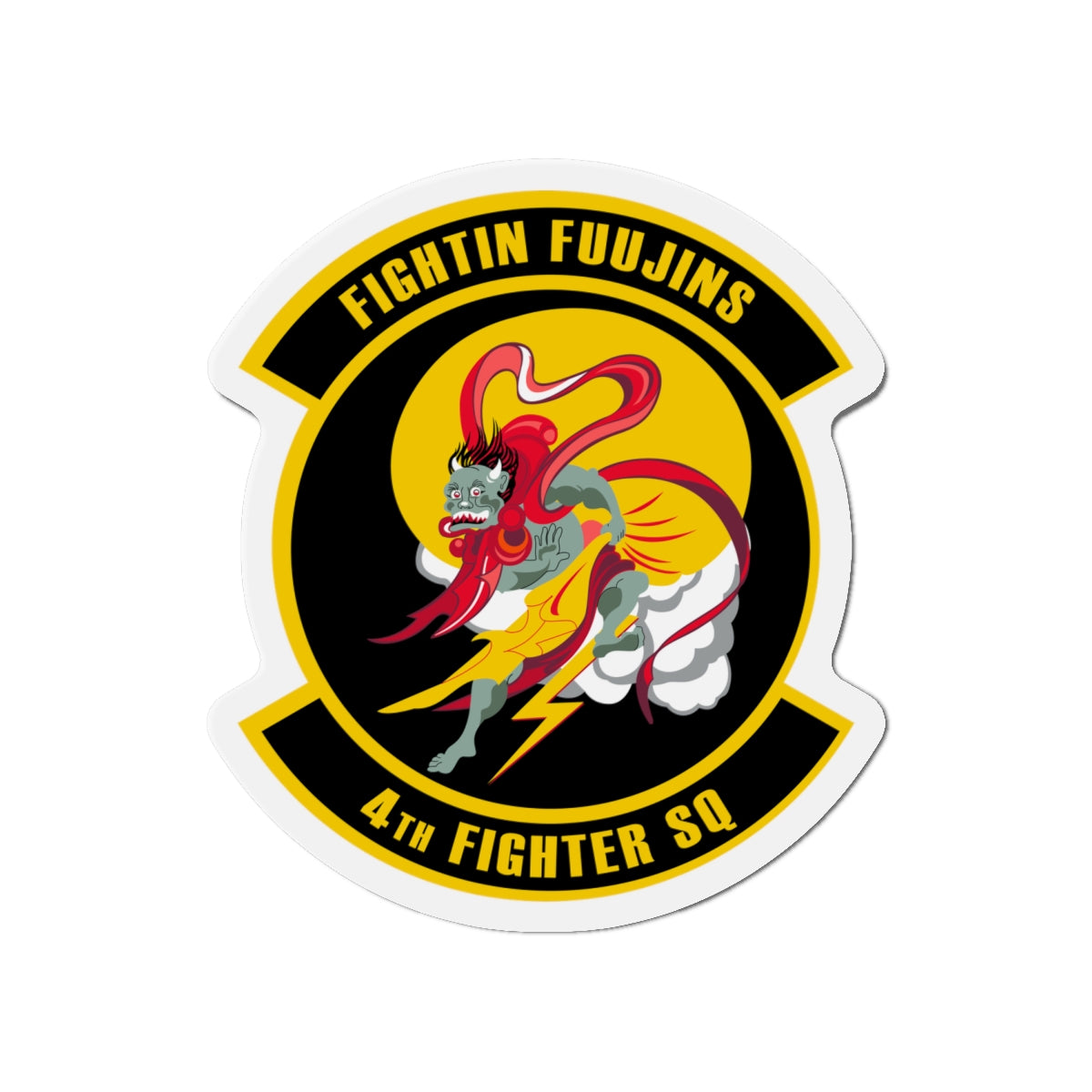 Die-Cut Magnet - USAF - 4th Fighter Squadron wo txt