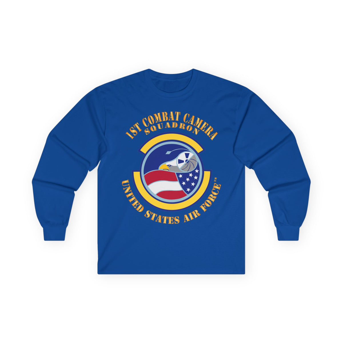 Unisex Ultra Cotton Long Sleeve Tee - USAF -  1st Combat Camera Squadron