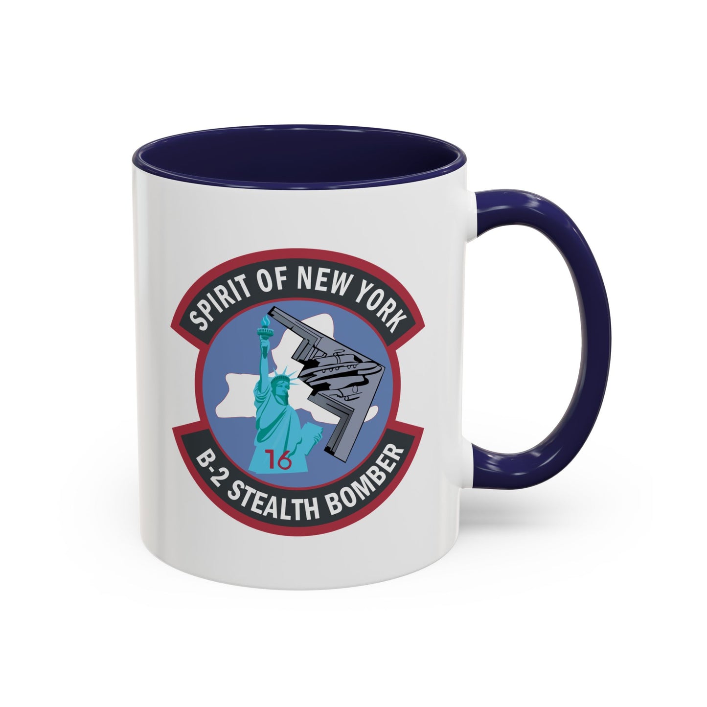 Accent Coffee Mug (11oz & 15oz) - USAF - B2 - Spirit of New York - Stealth Bomber wo txt X 300