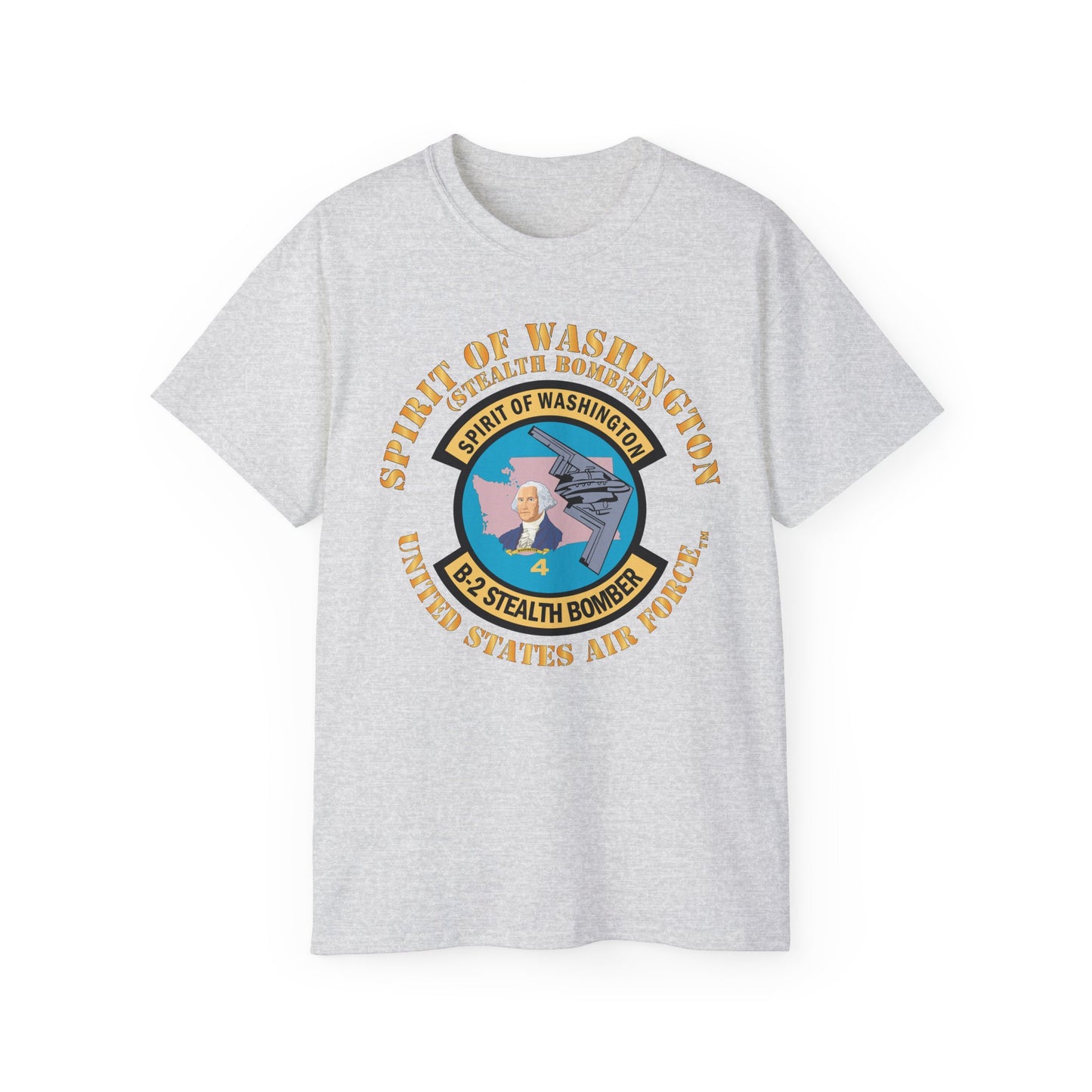 Unisex Ultra Cotton Tee - USAF - B2 - Spirit of Washington - Stealth Bomber X 300