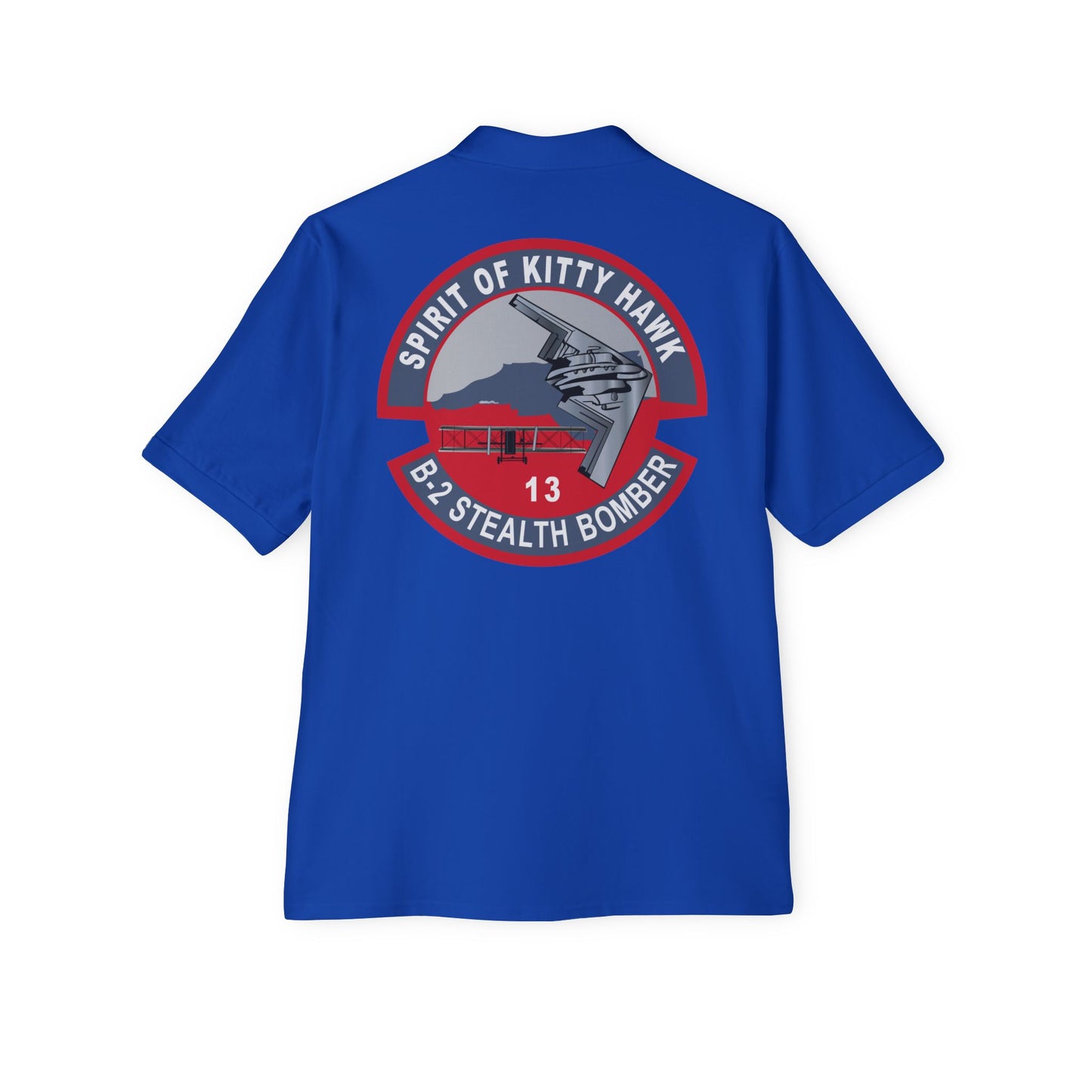 Men's Piqué Polo - USAF - B2 - Spirit of Kitty Hawk - Stealth Bomber wo txt X 300