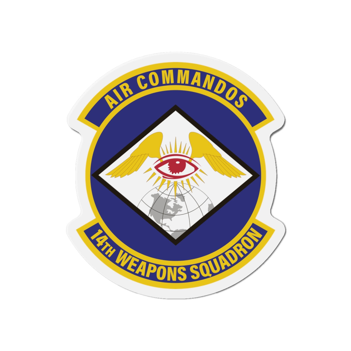 Die-Cut Magnet - USAF - 14th Weapons Squadron wo txt