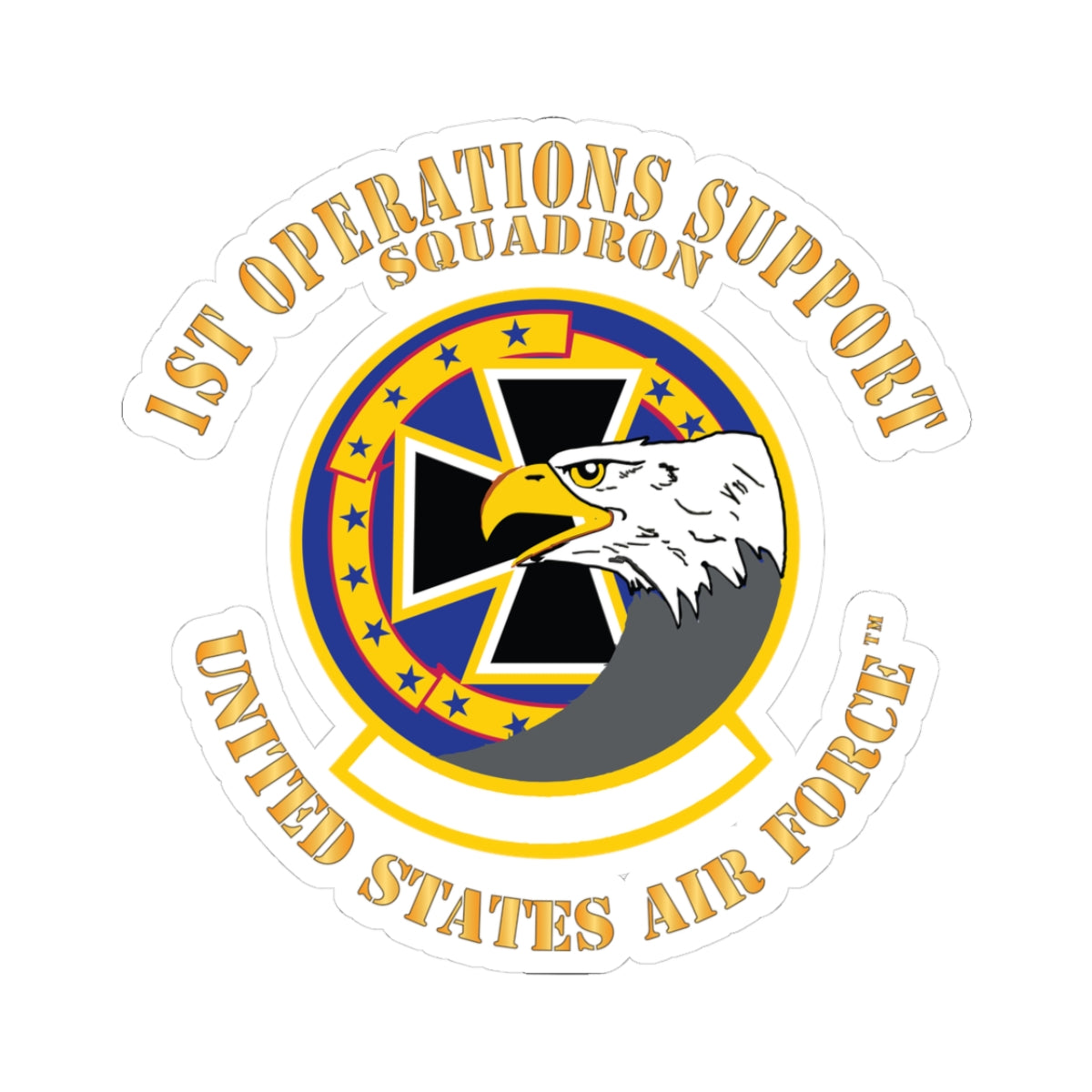 Kiss-Cut Stickers - USAF - 1st Operations Support Squadron