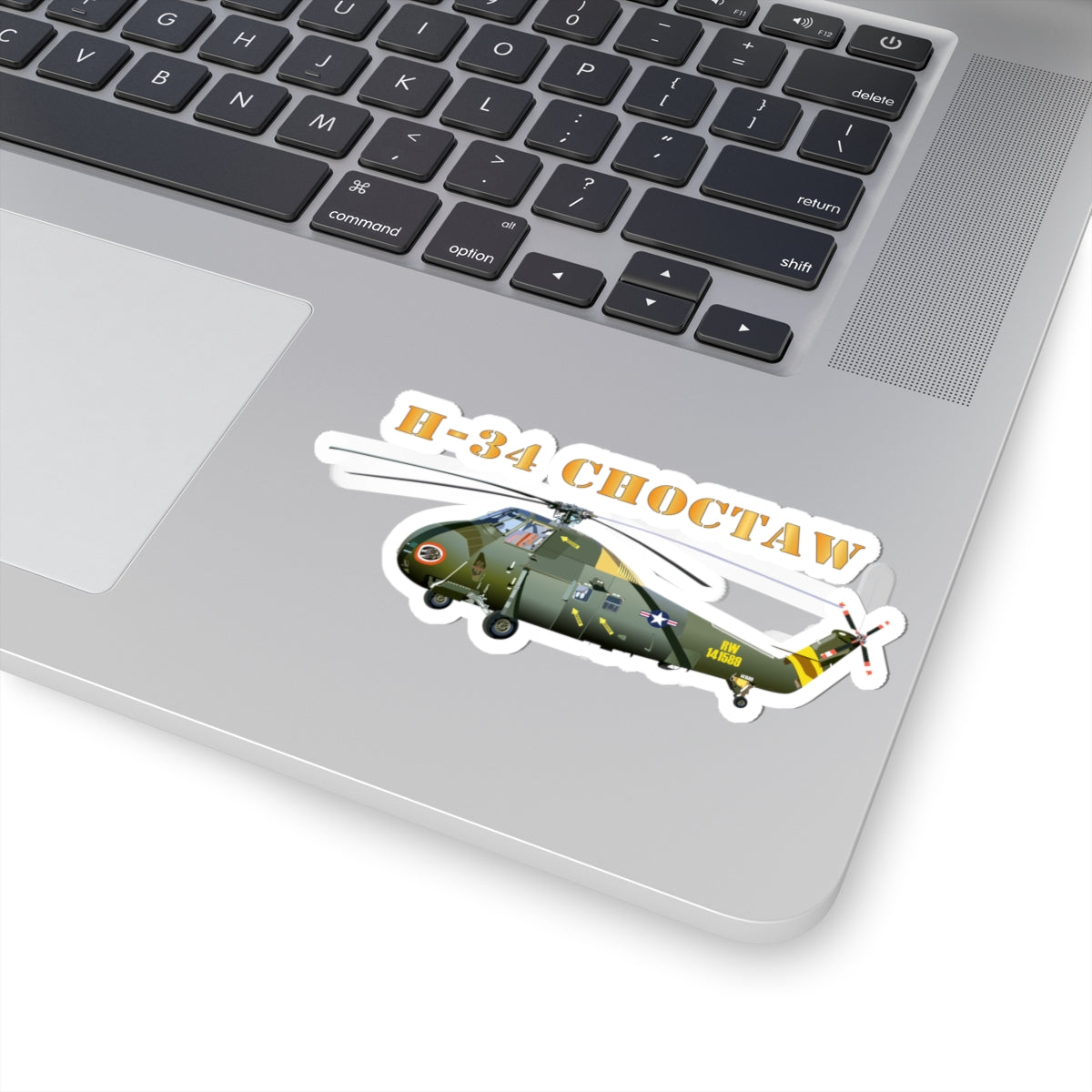 Kiss-Cut Stickers - H-34 Choctaw with Txt X 300