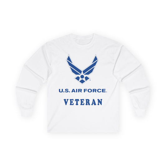 Unisex Ultra Cotton Long Sleeve Tee - USAF - Air Force - Veteran X 300