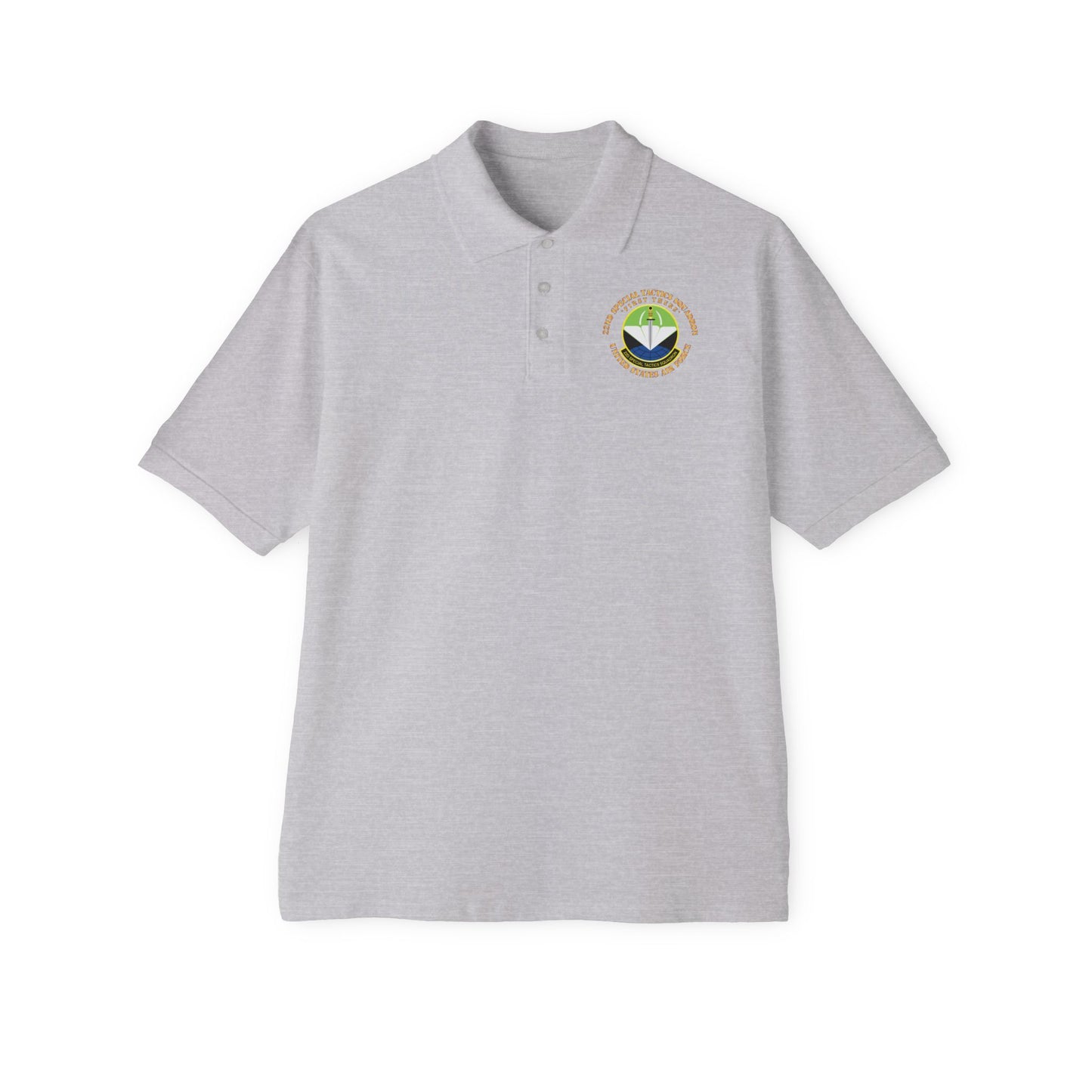 Men's Piqué Polo - USAF - 22nd Special Tactics Squadron - First There X 300