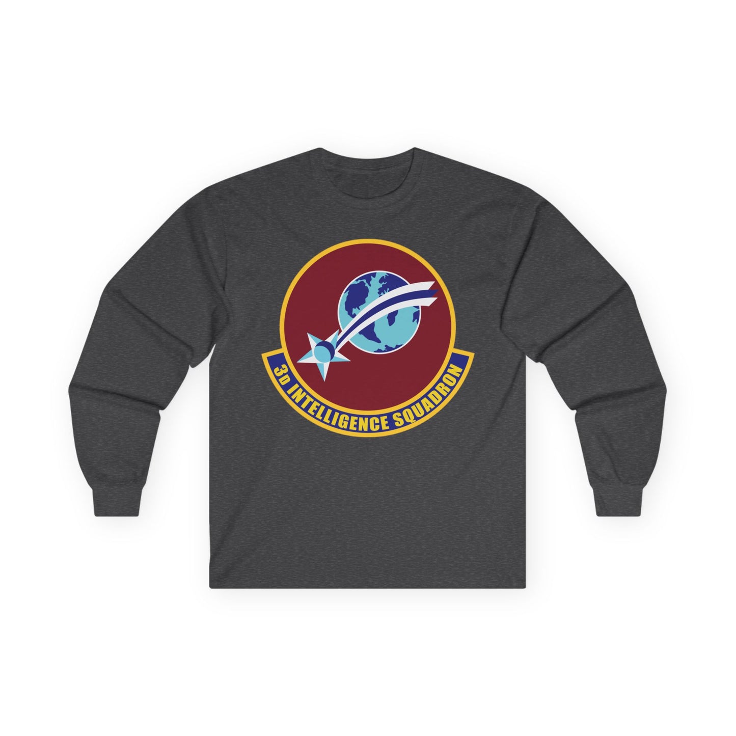 Unisex Ultra Cotton Long Sleeve Tee - USAF - 3rd Intelligence Squadron wo txt
