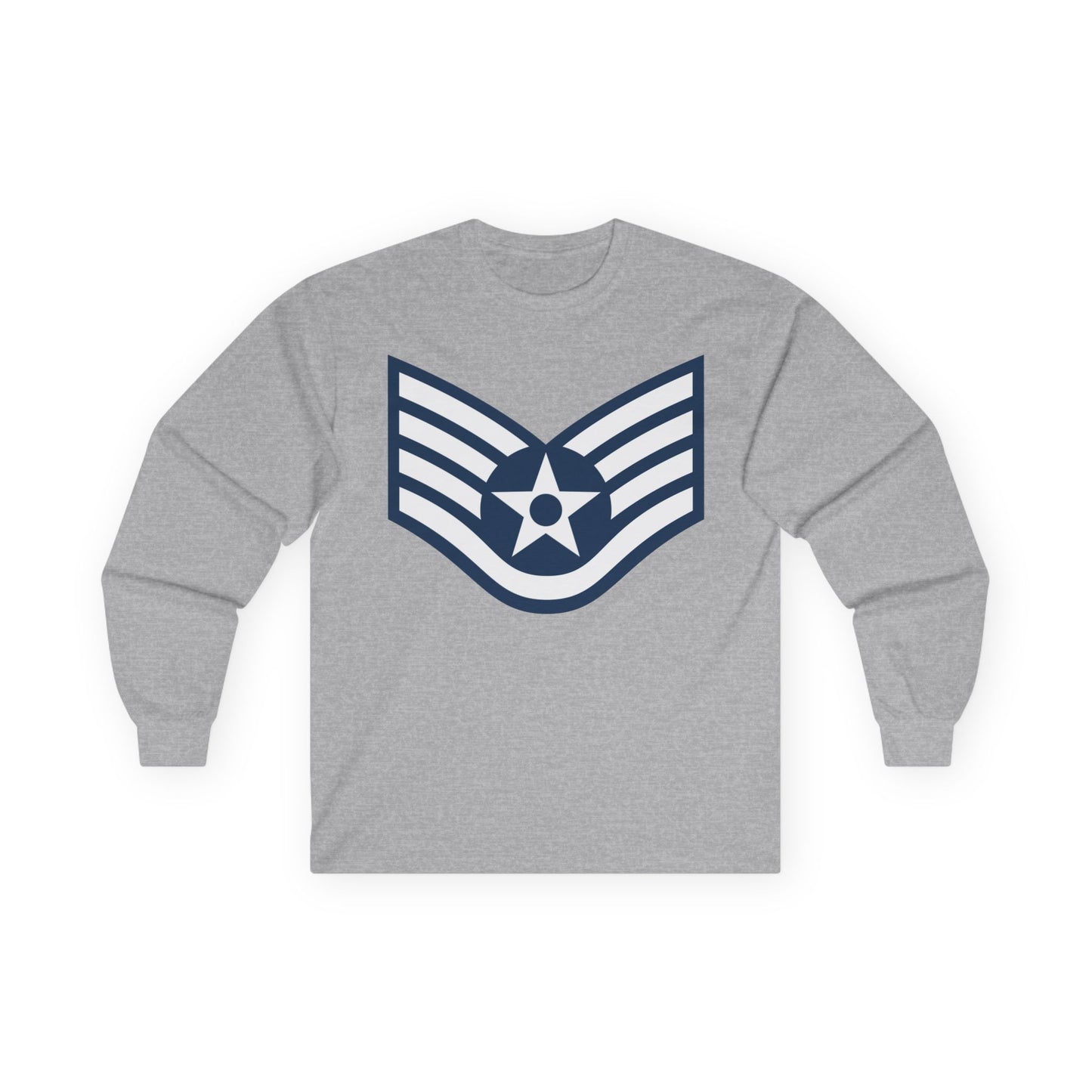 Unisex Ultra Cotton Long Sleeve Tee - USAF - Staff Sergeant (E5) - 2020