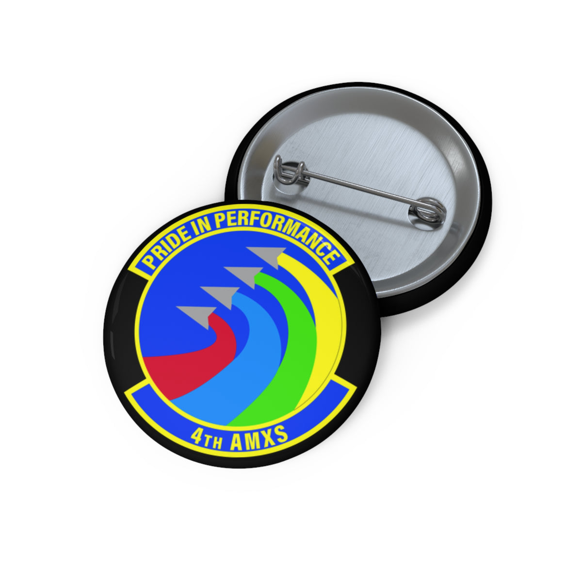 Custom Pin Button - USAF - 4th Aircraft Maintenance Sq wo txt