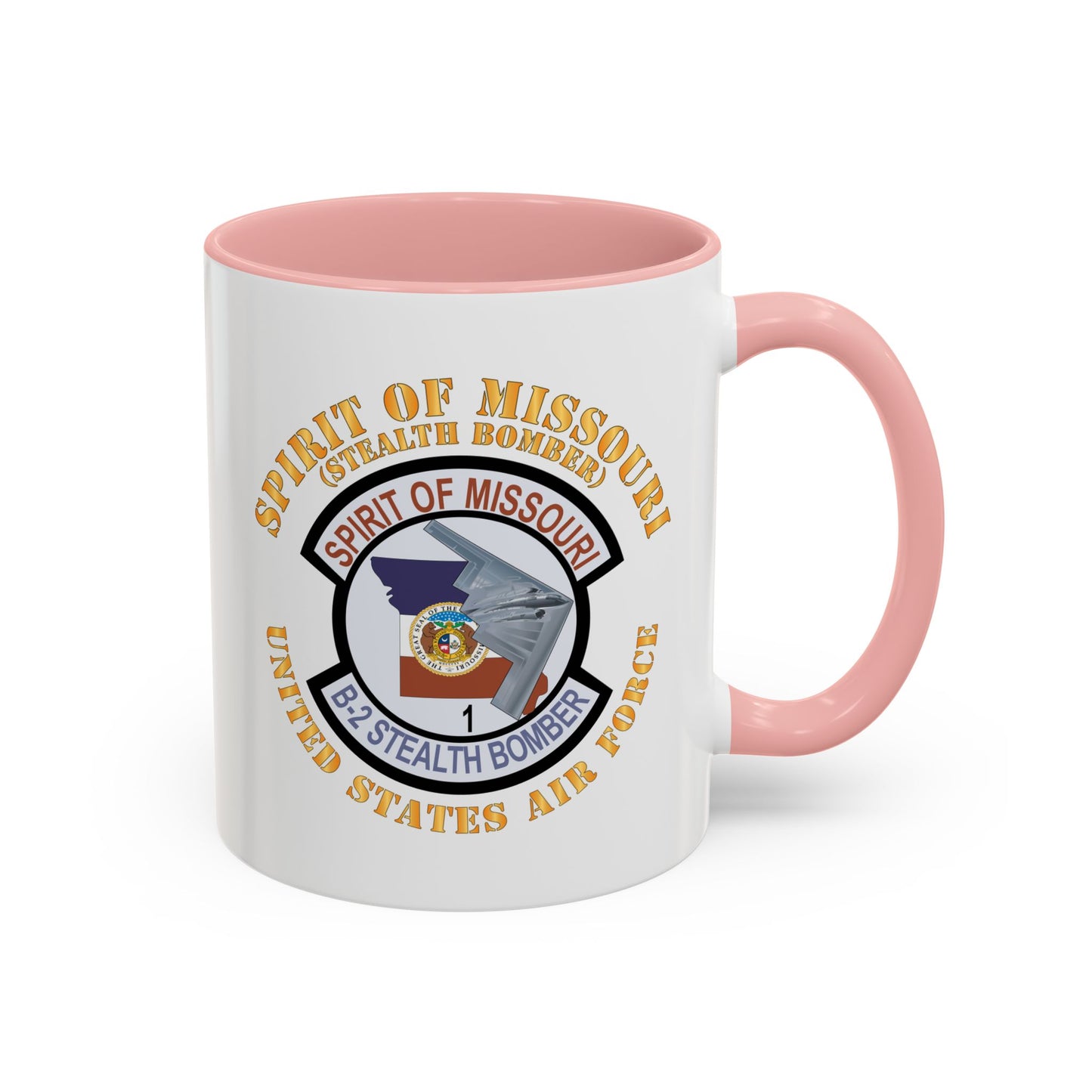 Accent Coffee Mug (11oz & 15oz) - USAF - B2 - Spirit of Missouri Stealth Bomber X 300