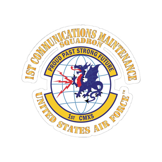 Kiss-Cut Stickers - USAF - 1st Communications Maintenance Squadron(USAFE) X 300