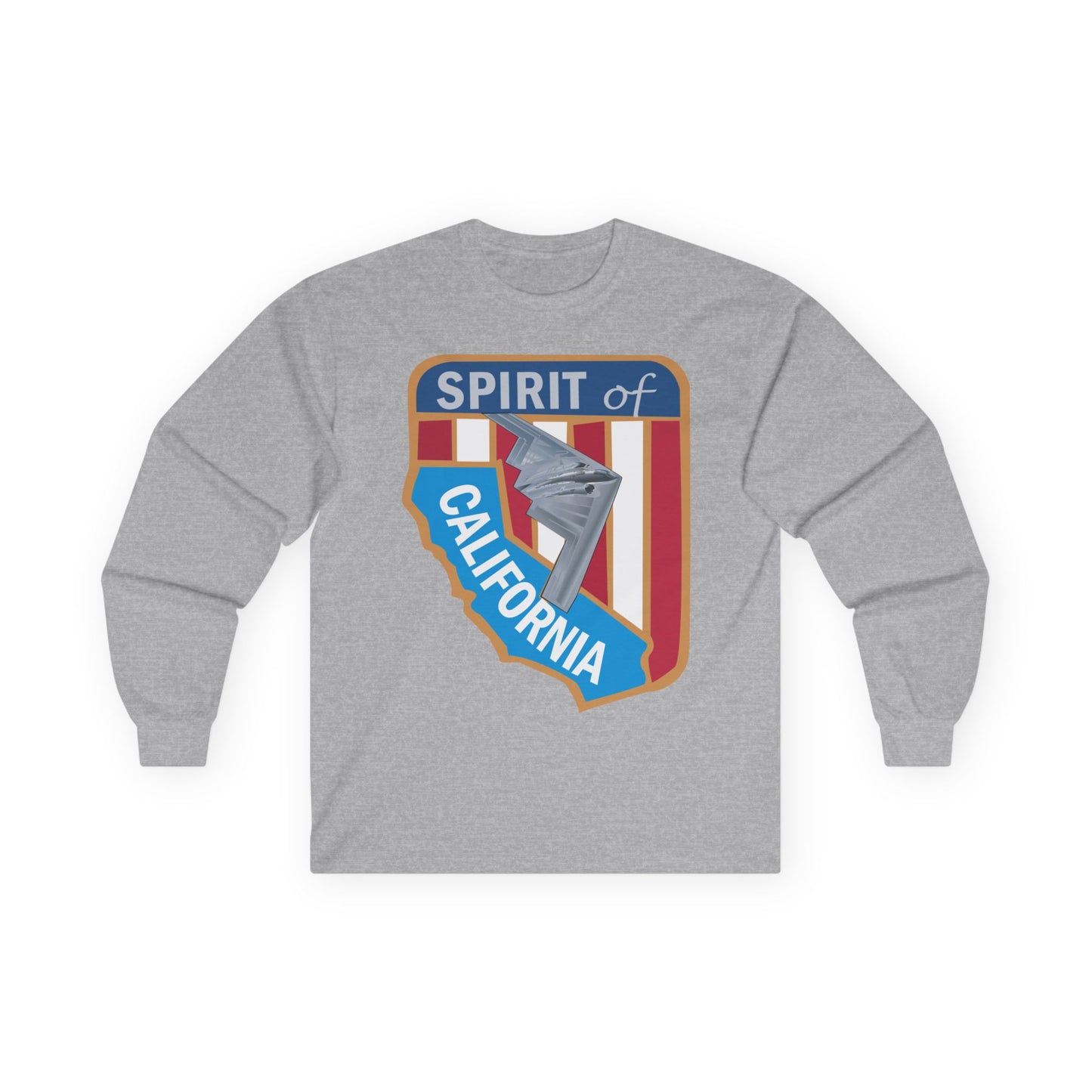 Unisex Ultra Cotton Long Sleeve Tee - USAF - B2 - Spirit of California - Stealth Bomber wo txt X 300