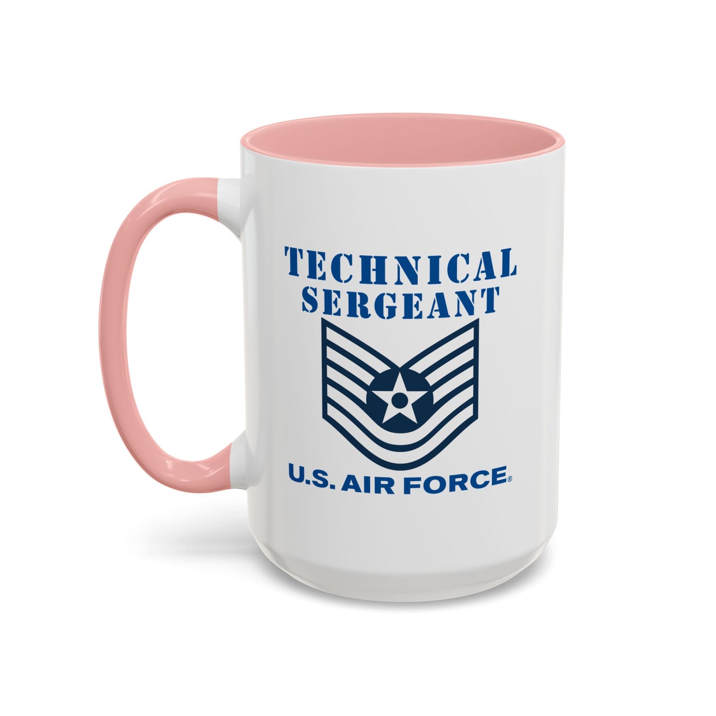 Accent Coffee Mug (11oz & 15oz) - USAF - Technical Sergeant (E6) - 2020 - US Air Force w Text X 300