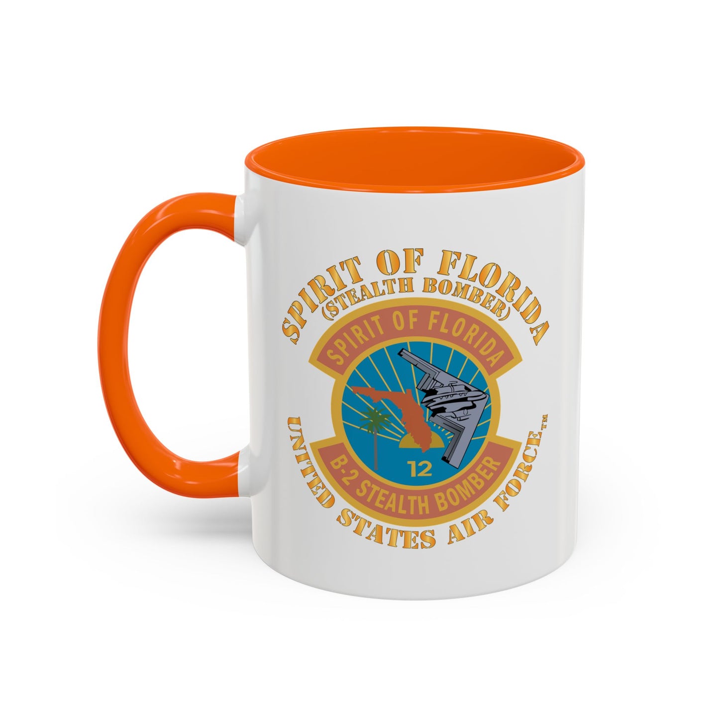 Accent Coffee Mug (11oz & 15oz) - USAF - B2 - Spirit of Florida - Stealth Bomber X 300