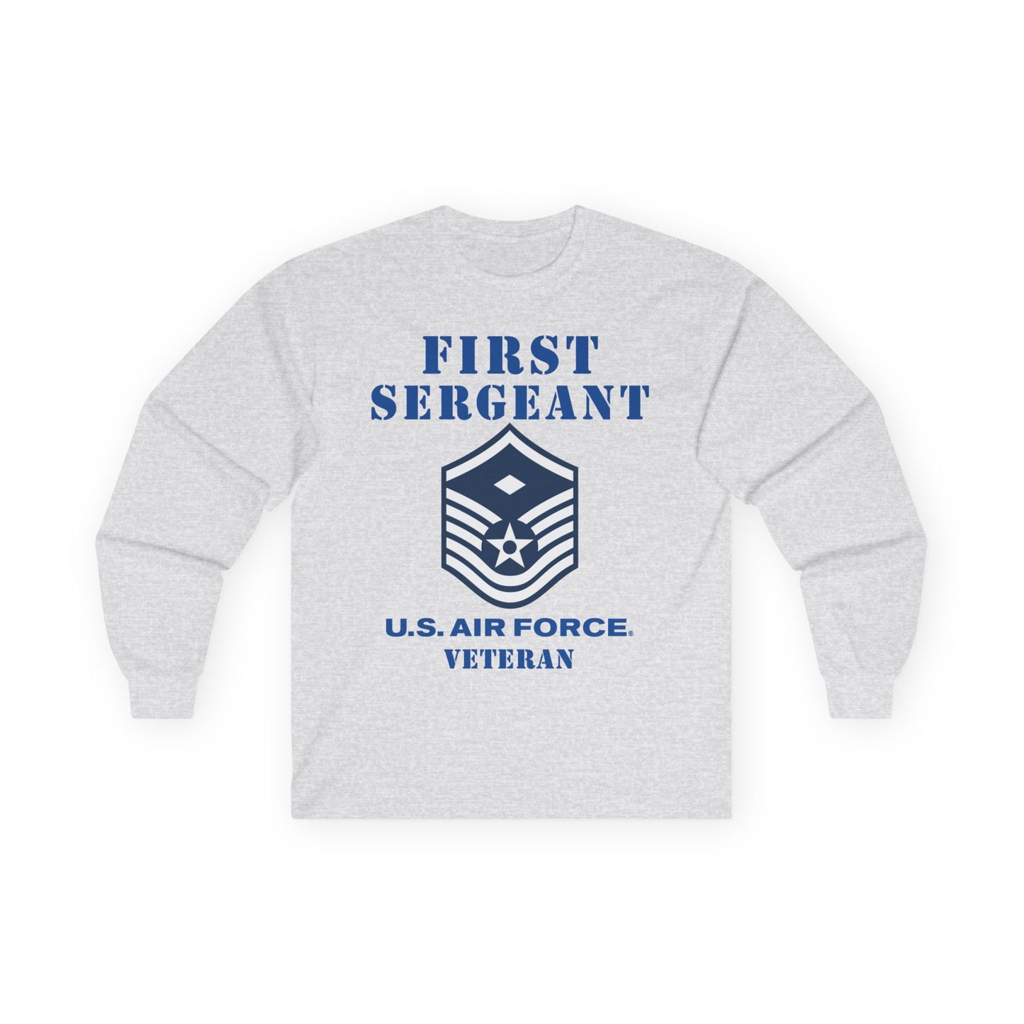 Unisex Ultra Cotton Long Sleeve Tee - USAF - First Sergeant (E7b) - 2020 - Veteran