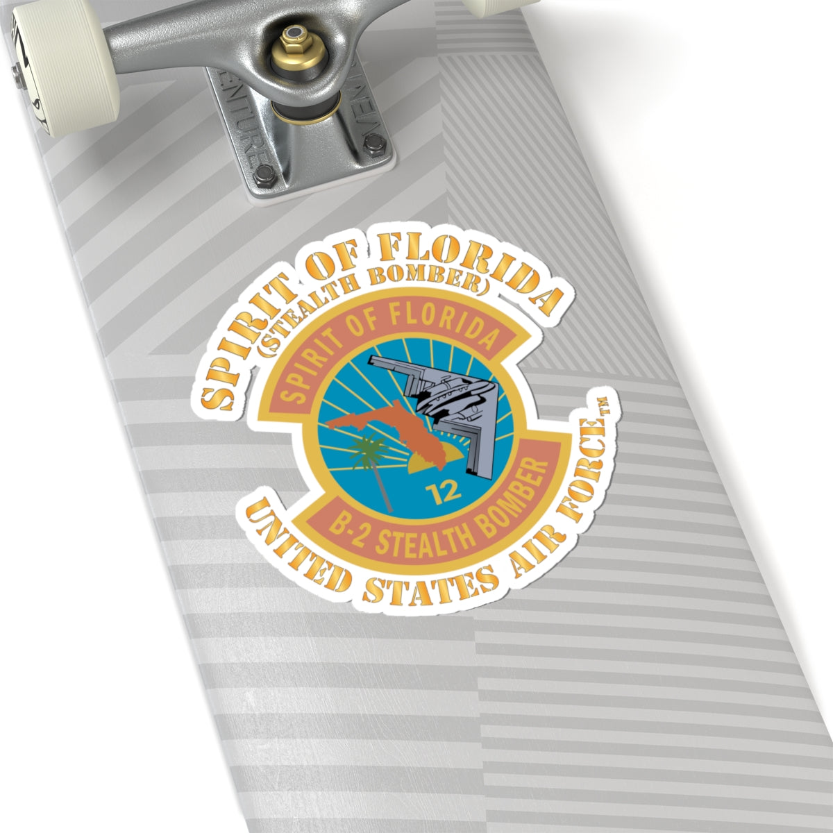 Kiss-Cut Stickers - USAF - B2 - Spirit of Florida - Stealth Bomber X 300