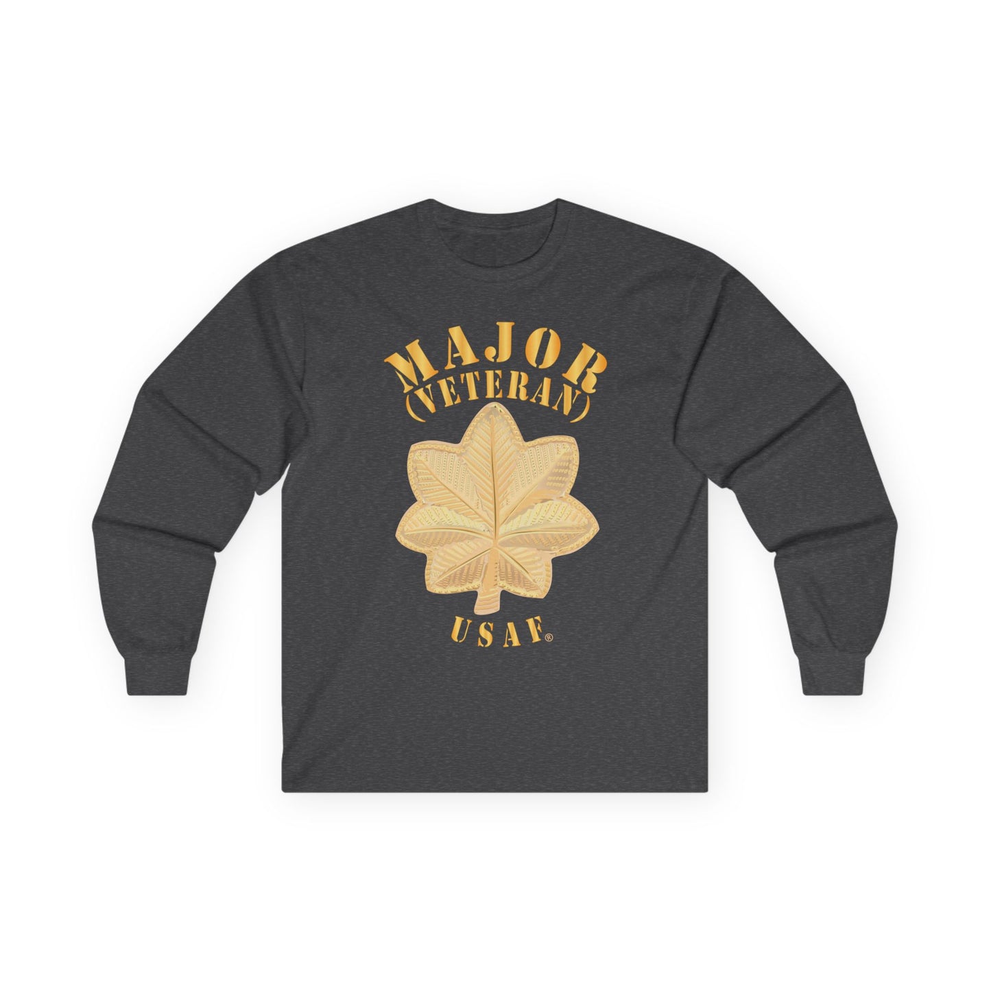 Unisex Ultra Cotton Long Sleeve Tee - USAF - Major - Veteran - USAF X 300