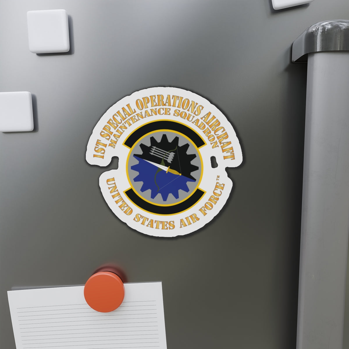 Die-Cut Magnet - USAF - 1st Special Operations Aircraft Maintenance Squadron X 300