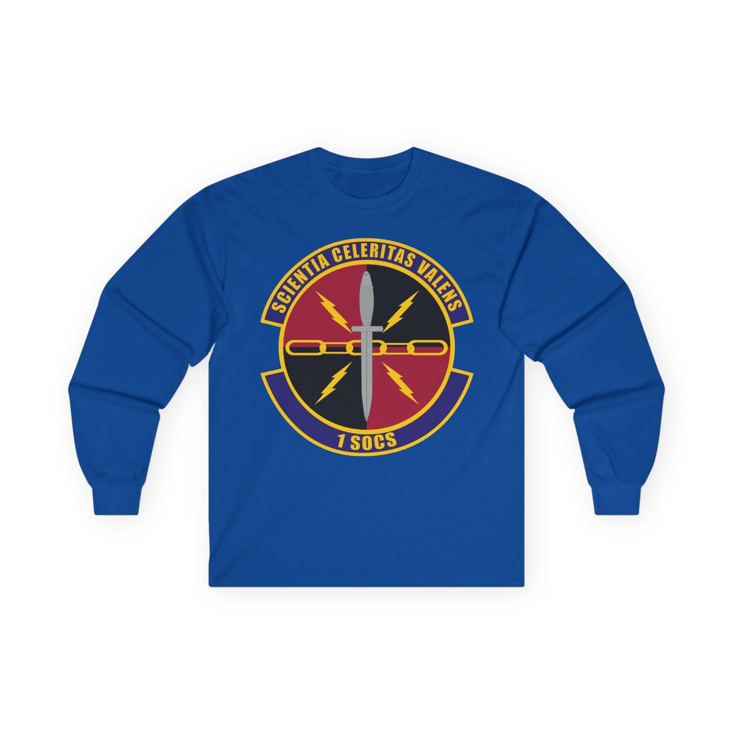 Unisex Ultra Cotton Long Sleeve Tee - USAF - 1st Special Operations Communication Squadron wo txt