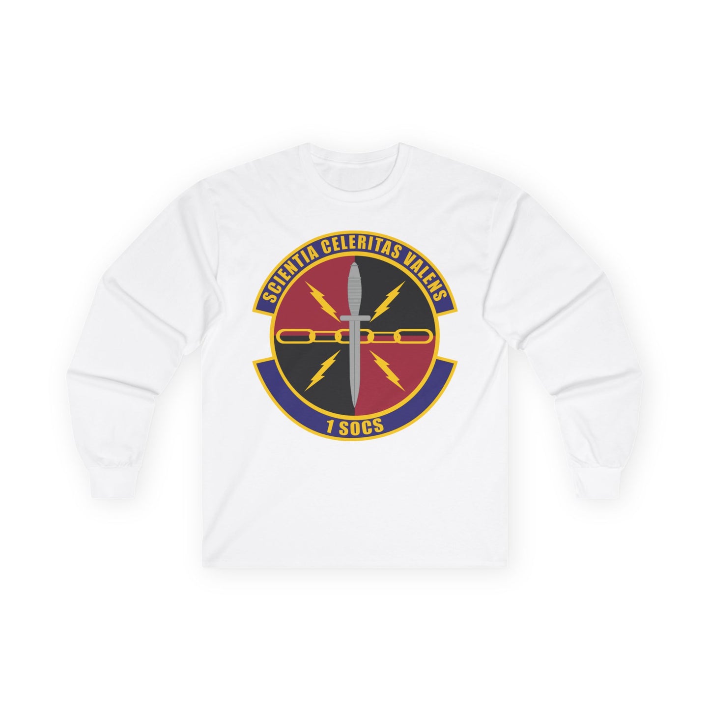 Unisex Ultra Cotton Long Sleeve Tee - USAF - 1st Special Operations Communication Squadron wo txt