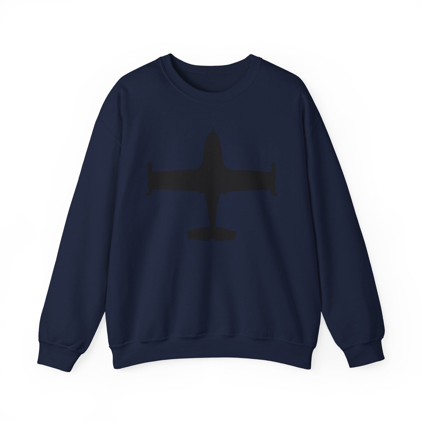 Crewneck Sweatshirt - Aircraft - A-37-Trainer - Top - Silhouette X 300