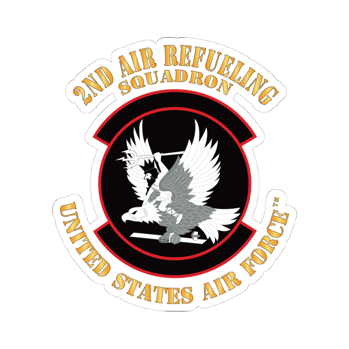 Kiss-Cut Stickers - USAF - 2nd Air Refueling Squadron
