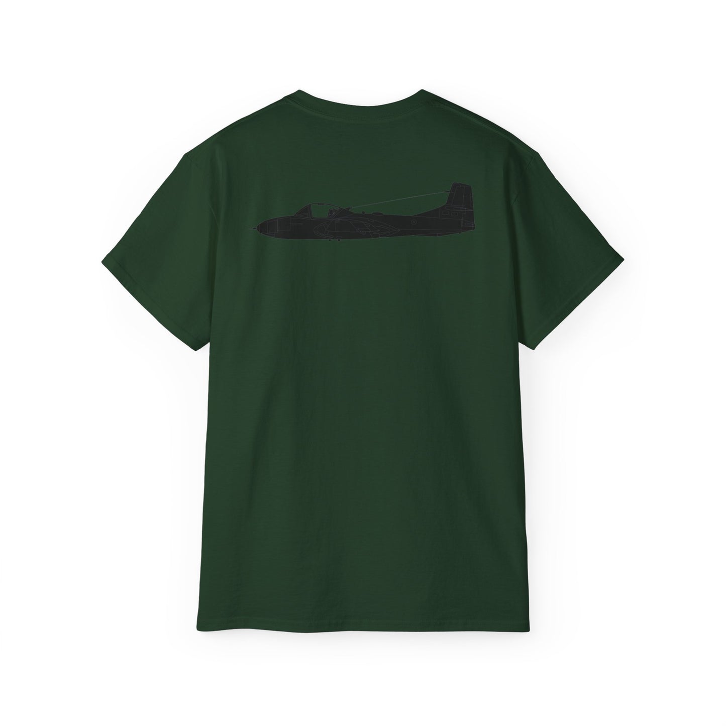 Unisex Ultra Cotton Tee - Aircraft - T-37-Trainer - Top - Black - Metal X 300