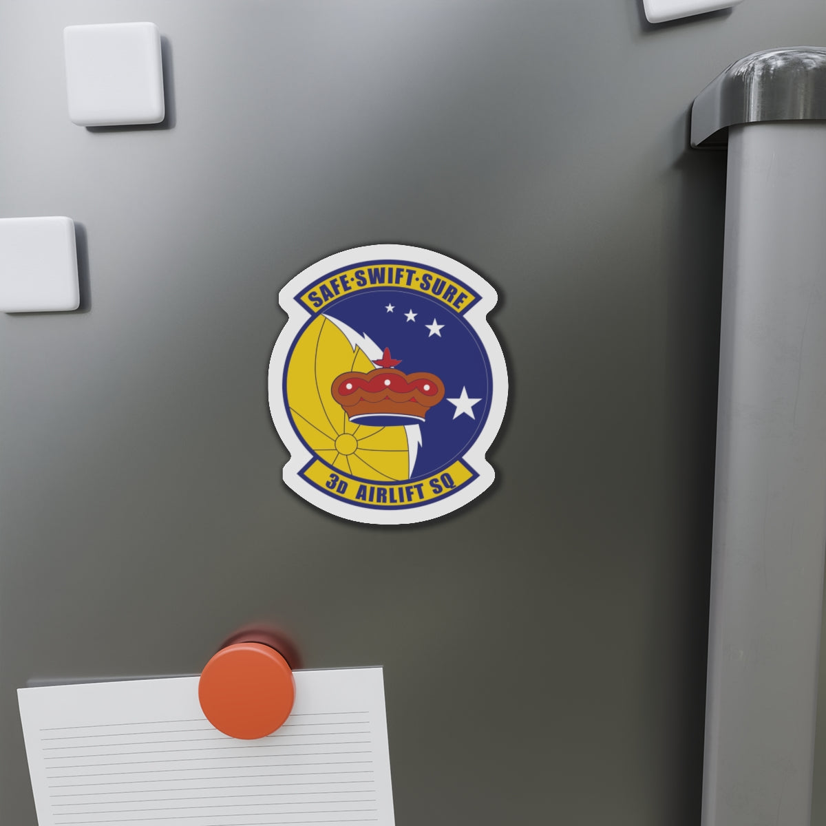 Die-Cut Magnet - USAF - 3rd Airlift Squadron wo txt