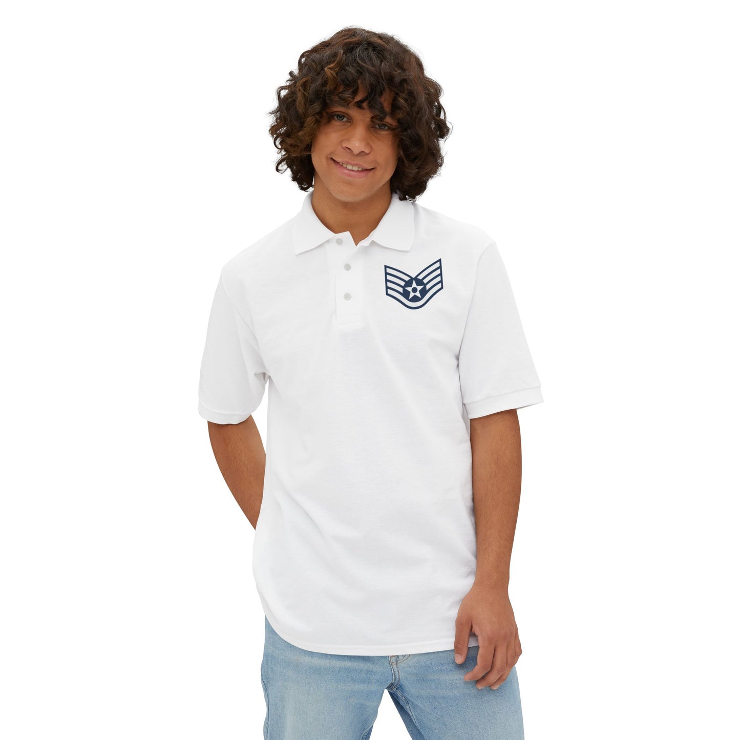 Men's Piqué Polo - USAF - Staff Sergeant (E5) - 2020