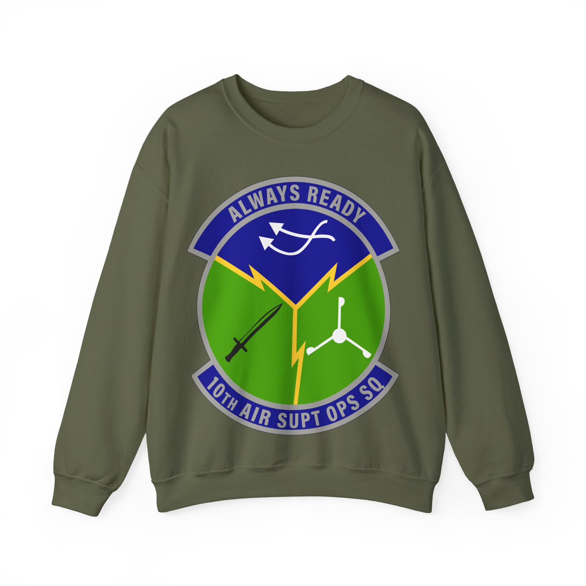 Crewneck Sweatshirt - USAF - 10th Air Support Operations Squadron wo txt