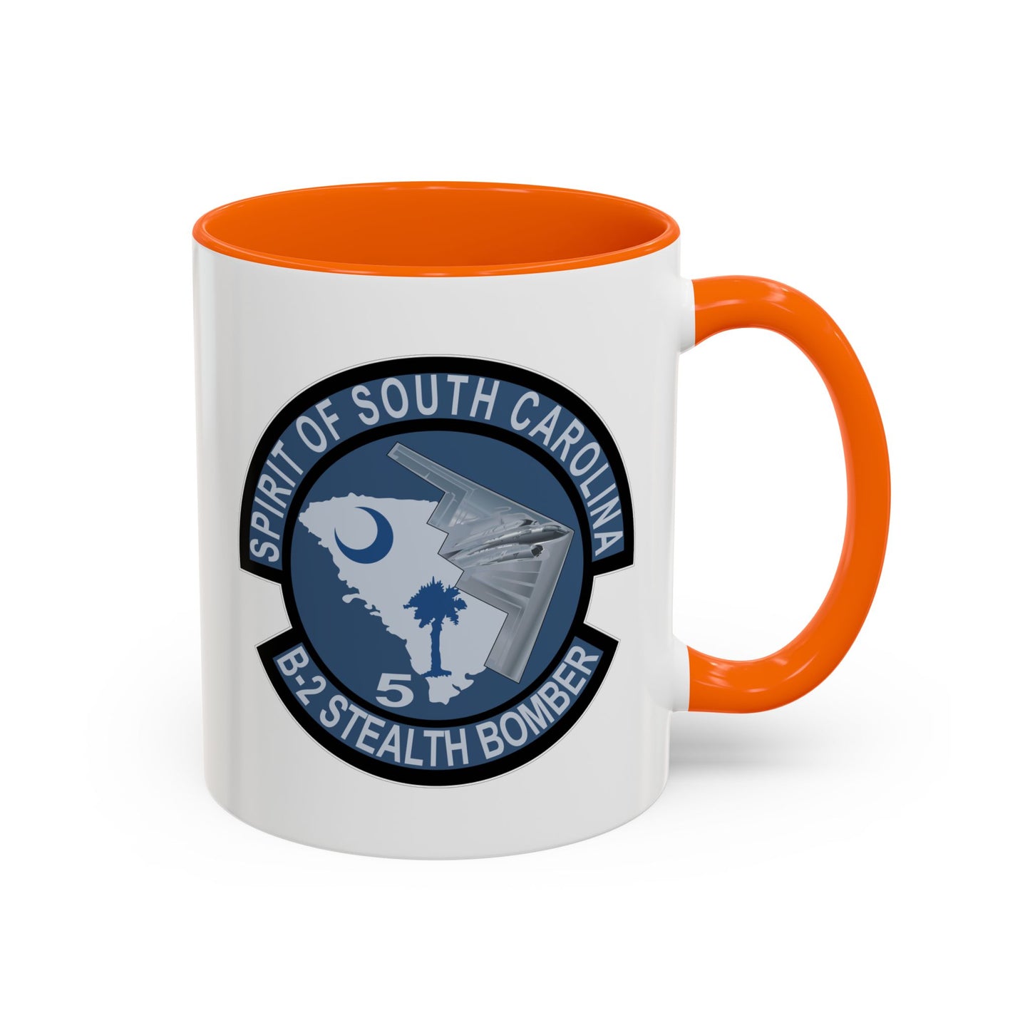 Accent Coffee Mug (11oz & 15oz) - USAF - B2 - Spirit of South Carolina Stealth Bomber wo Txt X 300