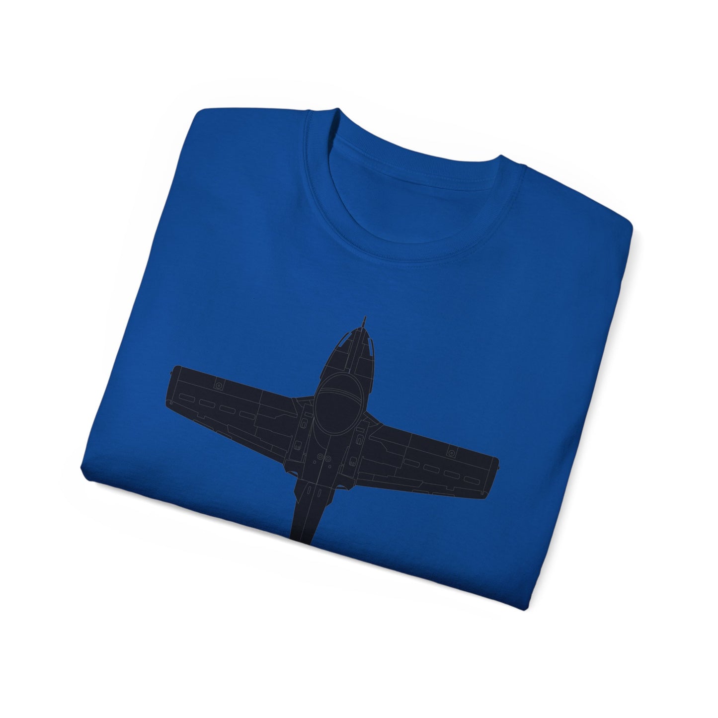 Unisex Ultra Cotton Tee - Aircraft - T-37-Trainer - Top - Black - Metal X 300