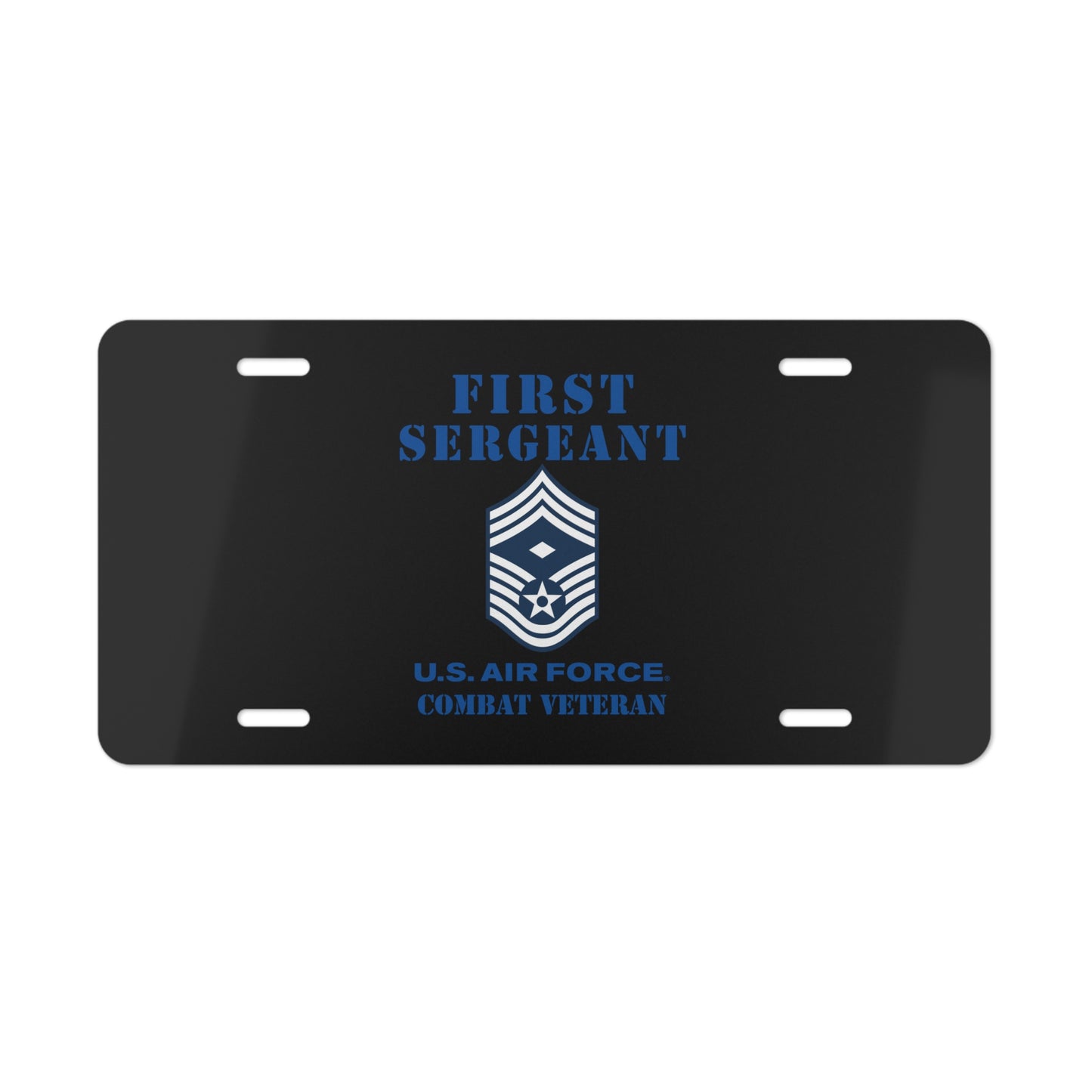 License Plate - USAF - First Sergeant (E9b) - 2020 - Combat Veteran
