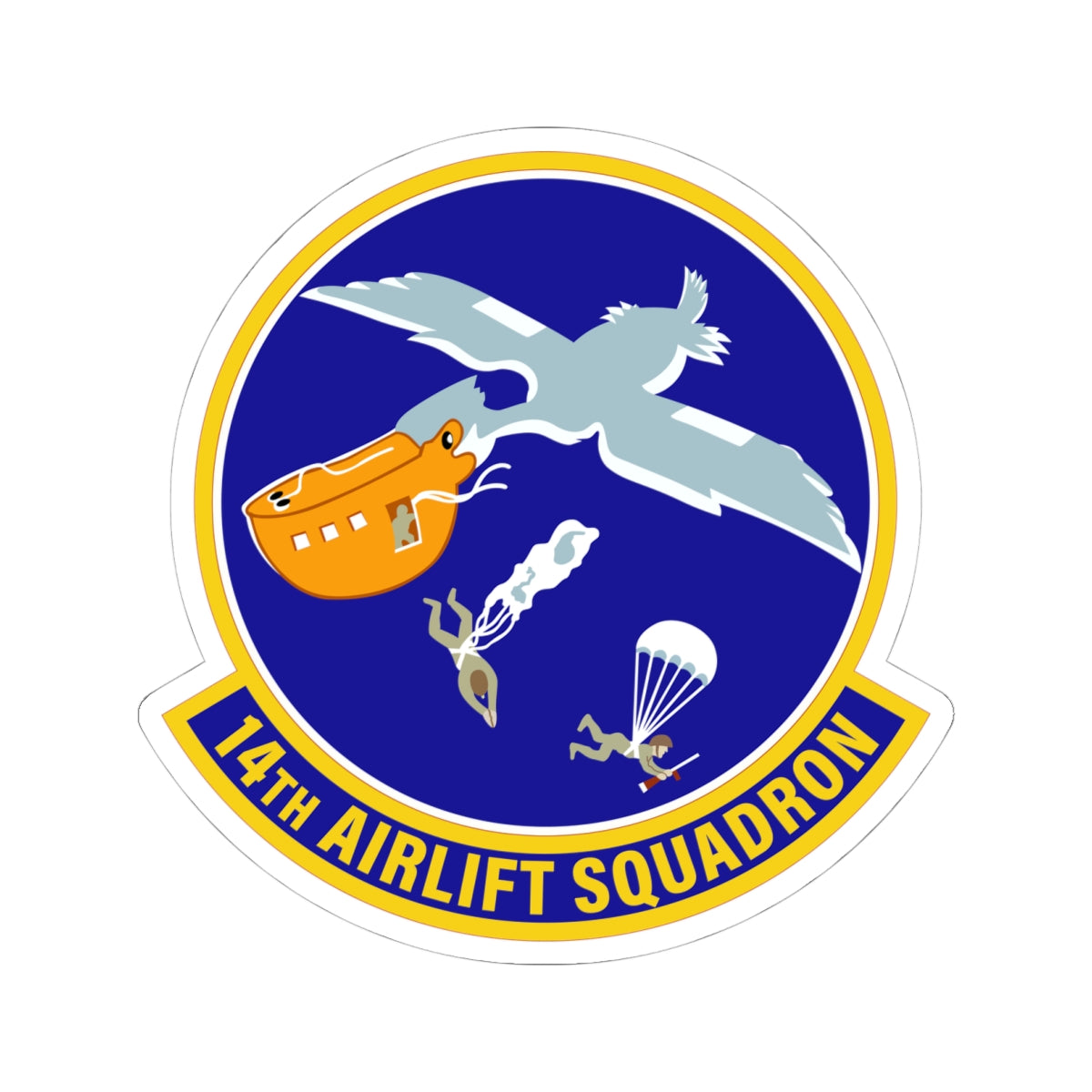 Kiss-Cut Stickers - USAF - 14th Airlift Squadron wo txt