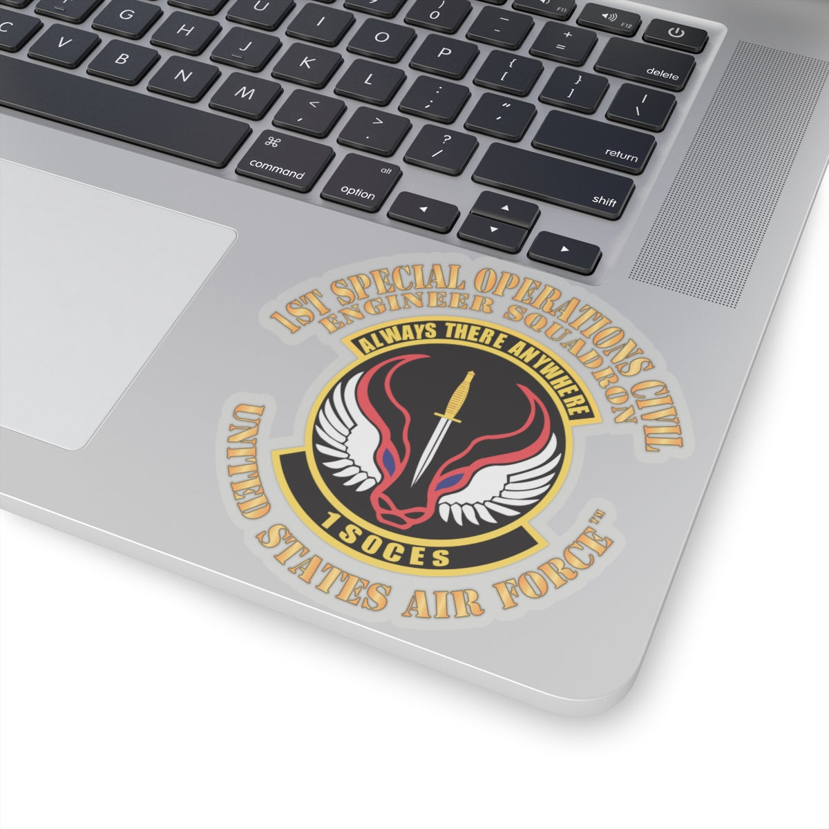 Kiss-Cut Stickers - USAF - 1st Special Operations Civil Engineer Sq X 300