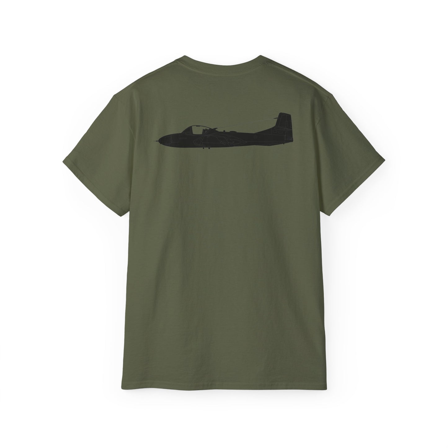 Unisex Ultra Cotton Tee - Aircraft - T-37-Trainer - Top - Black - Metal X 300