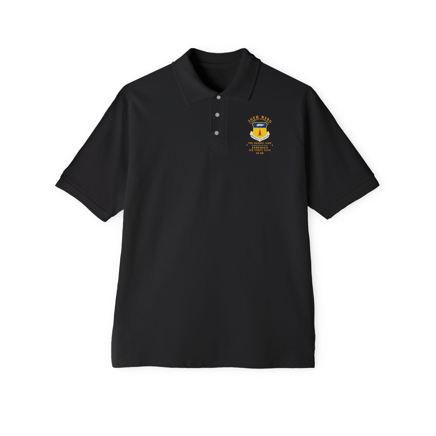 Men's Piqué Polo - USAF - 36th Wing - Anderson AFB - Guam
