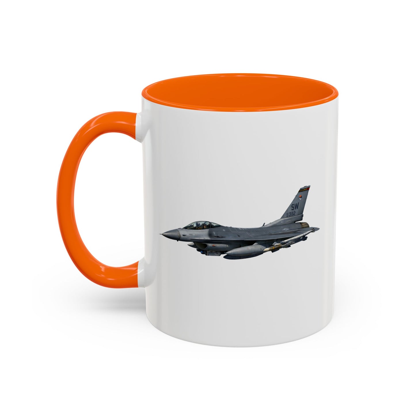 Accent Coffee Mug (11oz & 15oz) - USAF - F-16 Fighting Falcon wo txt X 300