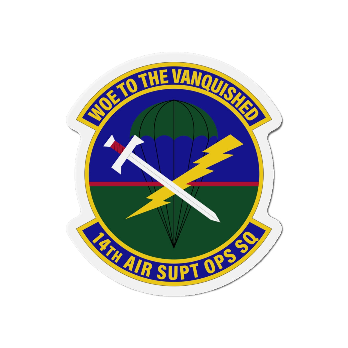 Die-Cut Magnet - USAF - 14th Air Support Operations Squadron wo txt