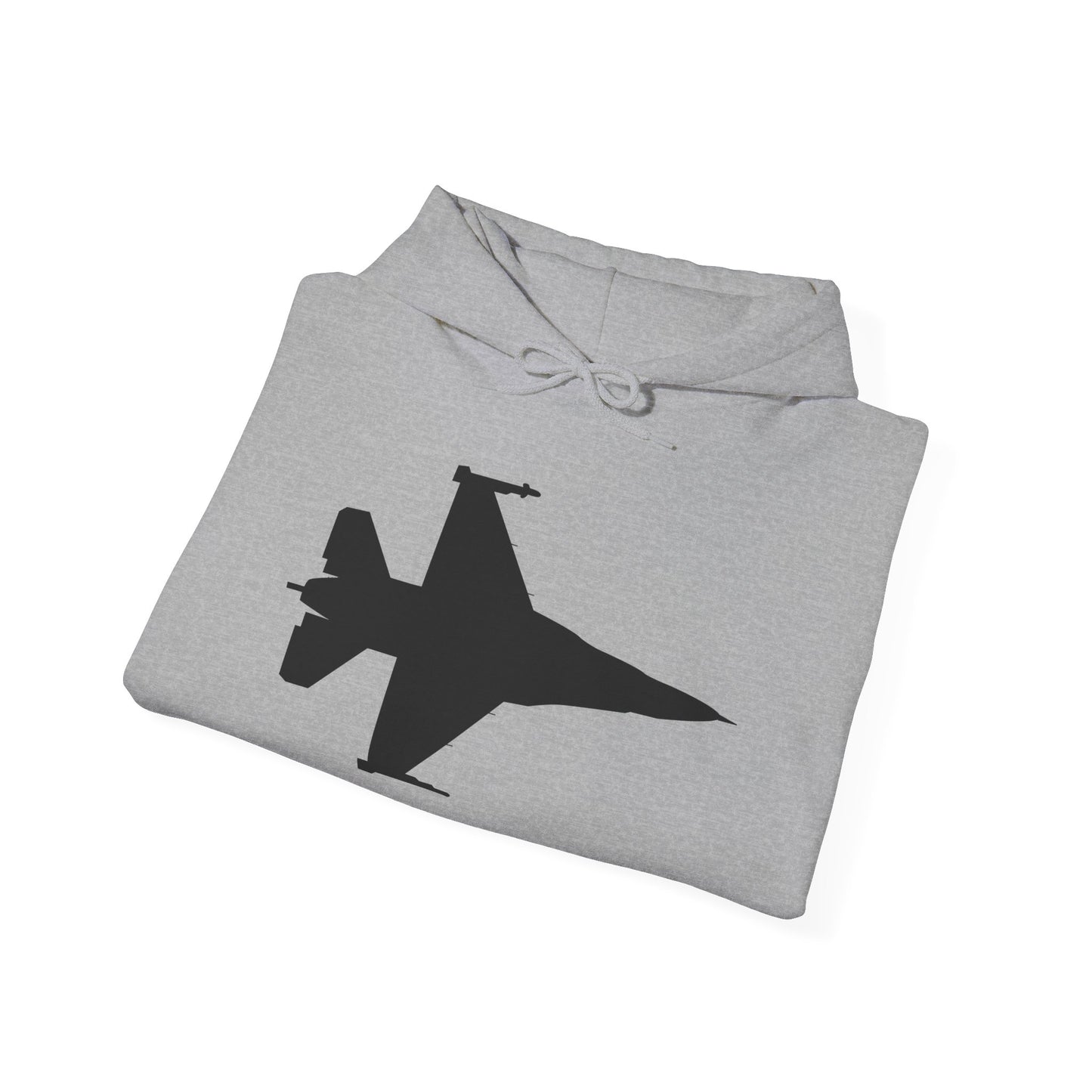 Unisex Heavy Blend Hooded Sweatshirt - Aircraft - F-16 -Top - Silhouette - wo Txt X 300