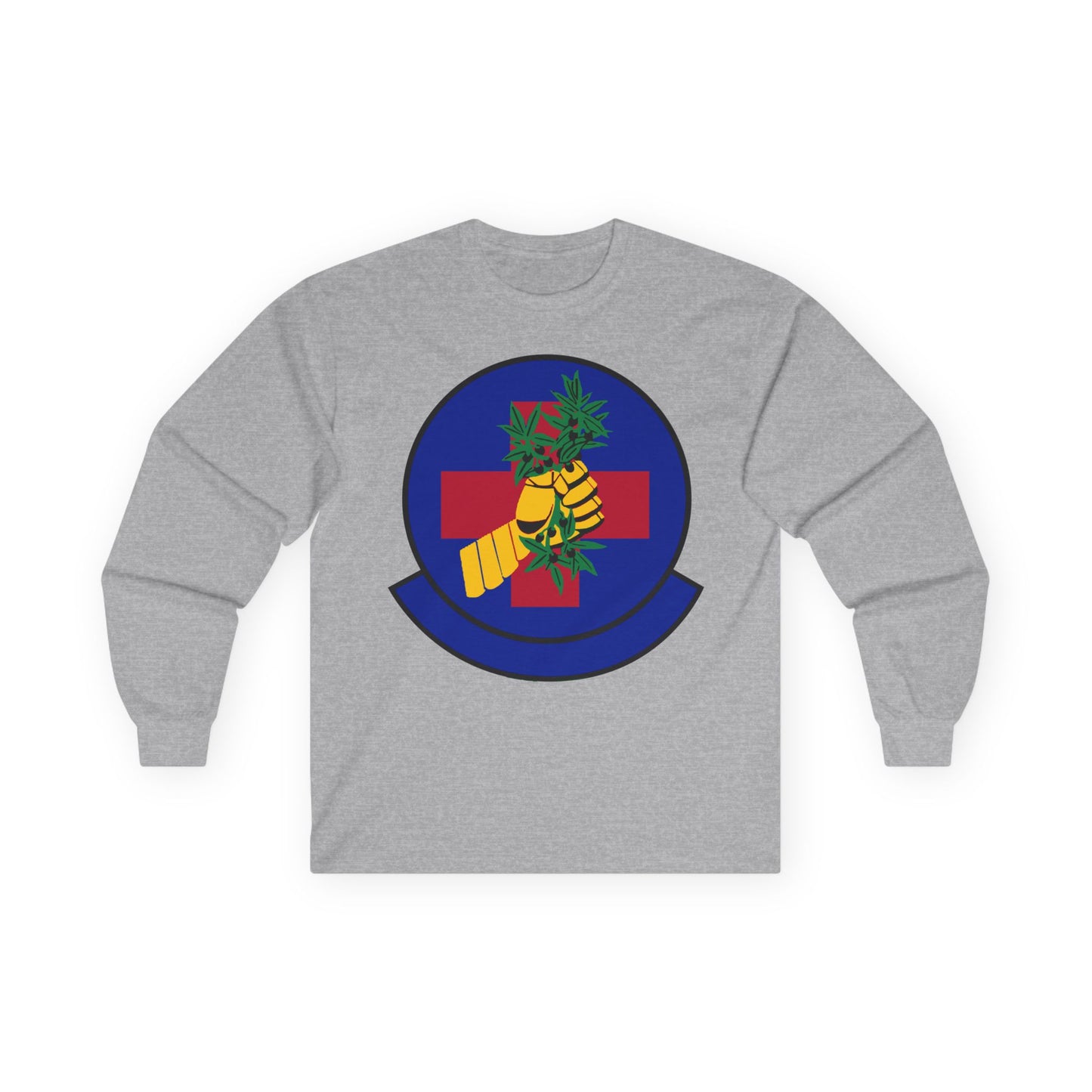 Unisex Ultra Cotton Long Sleeve Tee - USAF - 2nd Healthcare Operations Squadron wo txt