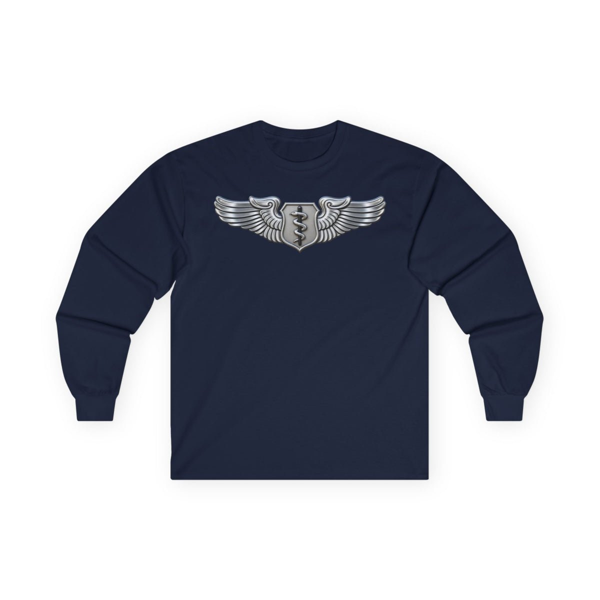 Unisex Ultra Cotton Long Sleeve Tee - USAF - Flight Surgeon Badge wo txt - 3D - Enhanced