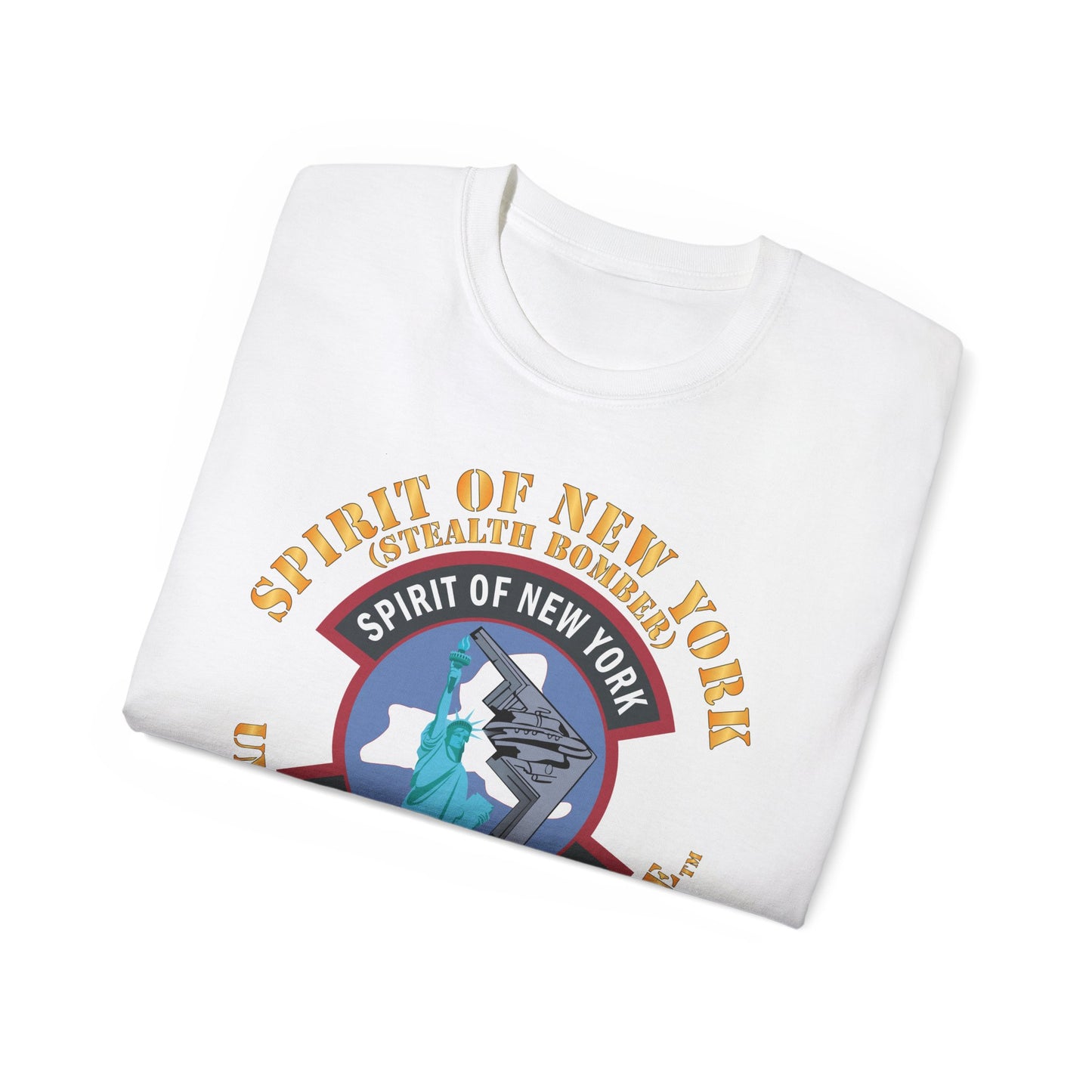 Unisex Ultra Cotton Tee - USAF - B2 - Spirit of New York - Stealth Bomber X 300