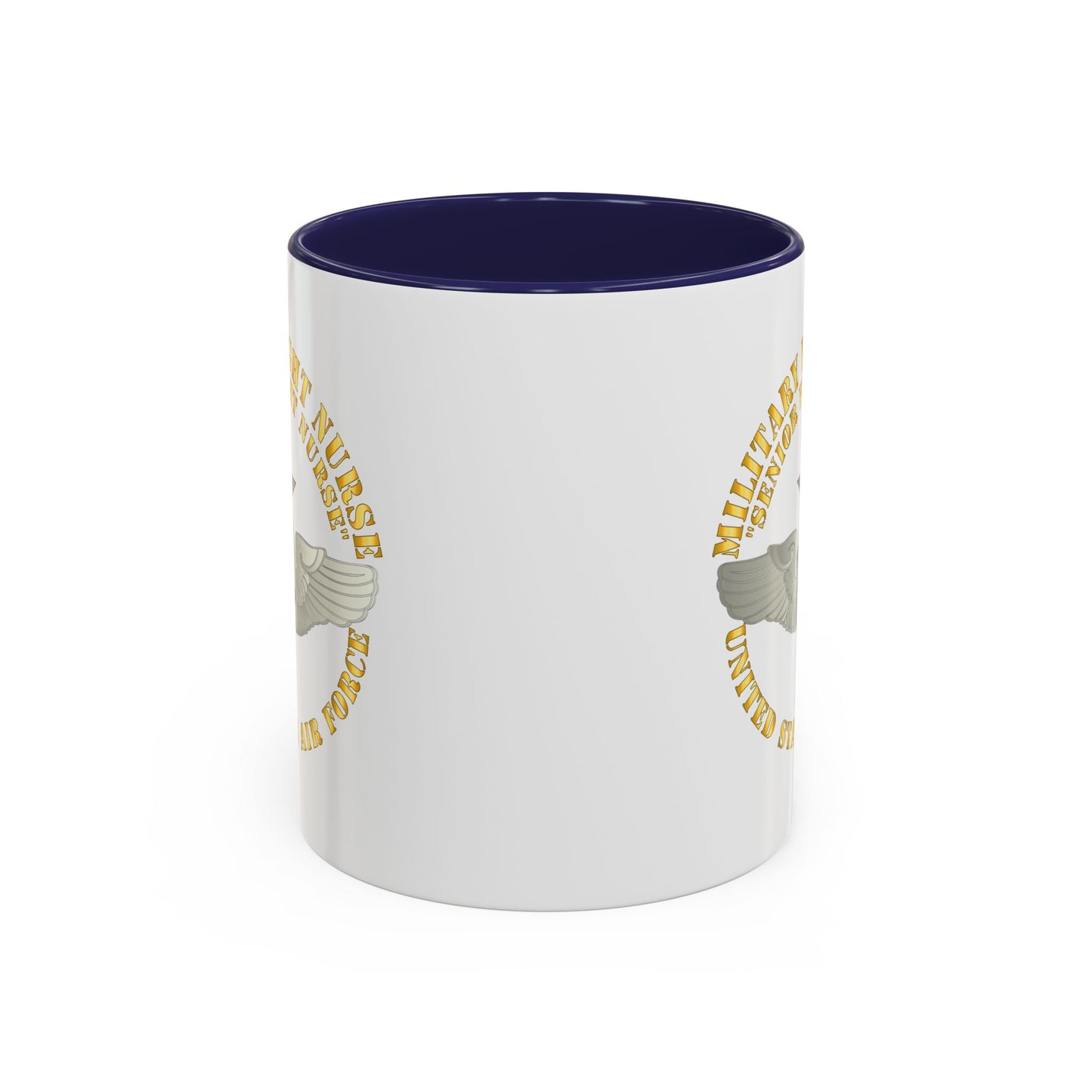 Accent Coffee Mug (11oz & 15oz) - USAF - Military Flight Nurse - Flight Nurse - Senior