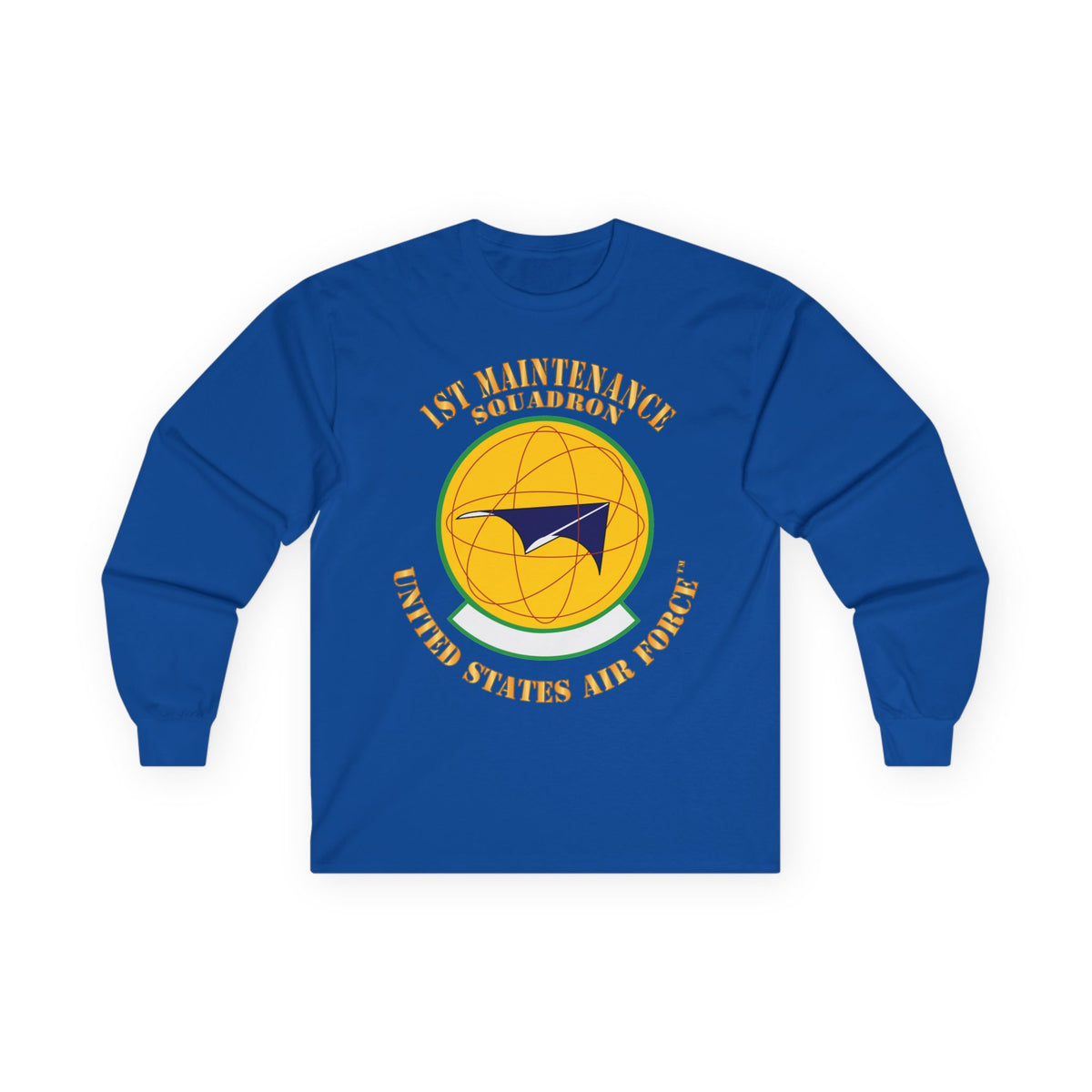 Unisex Ultra Cotton Long Sleeve Tee - USAF - 1st Maintenance Squadron X 300