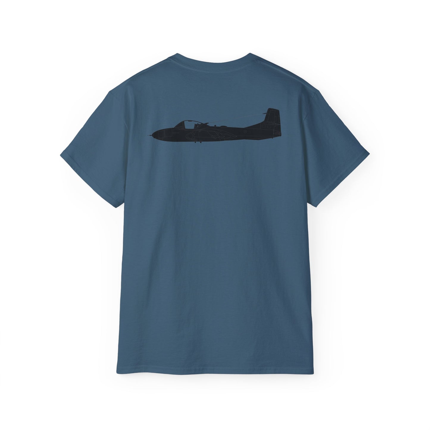 Unisex Ultra Cotton Tee - Aircraft - T-37-Trainer - Top - Black - Metal X 300