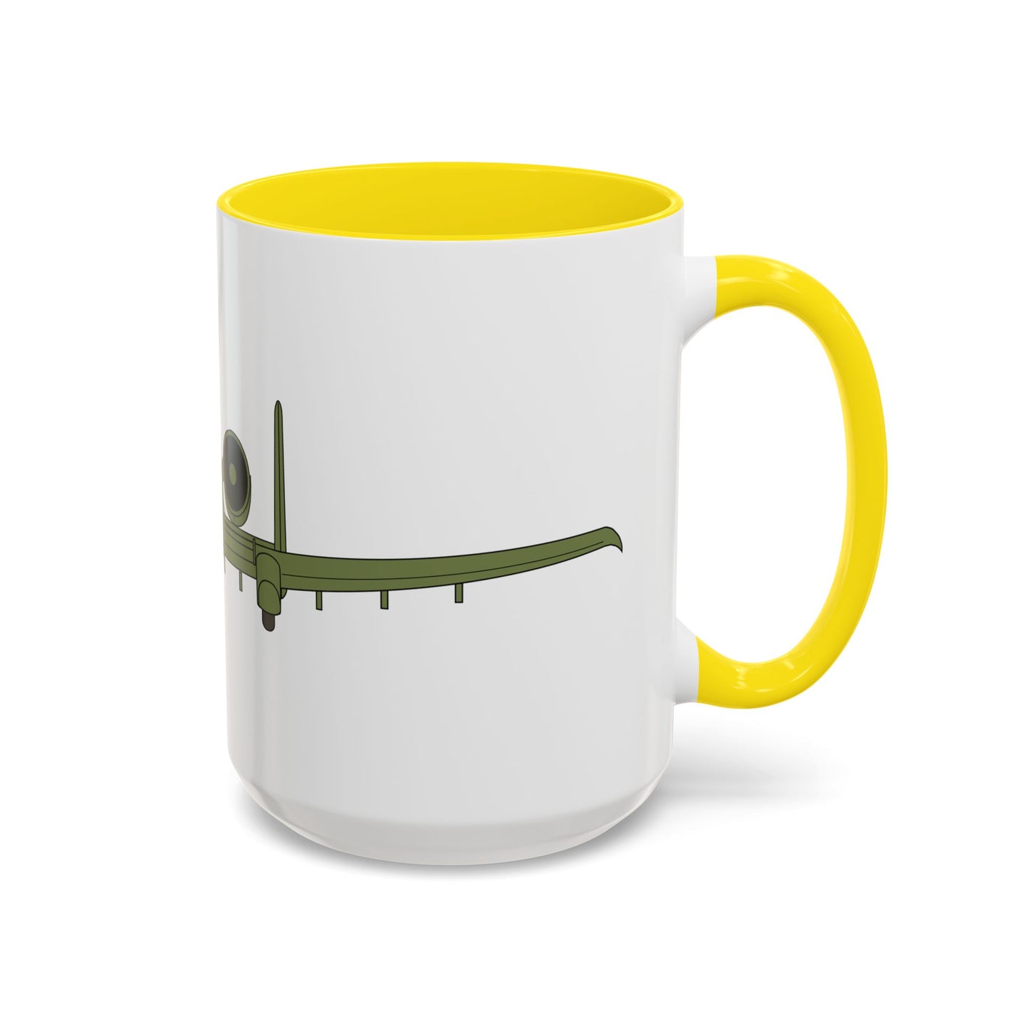 Accent Coffee Mug (11oz & 15oz) - Aircraft - USAF - A-10 Thunderbolt II - Front X 300
