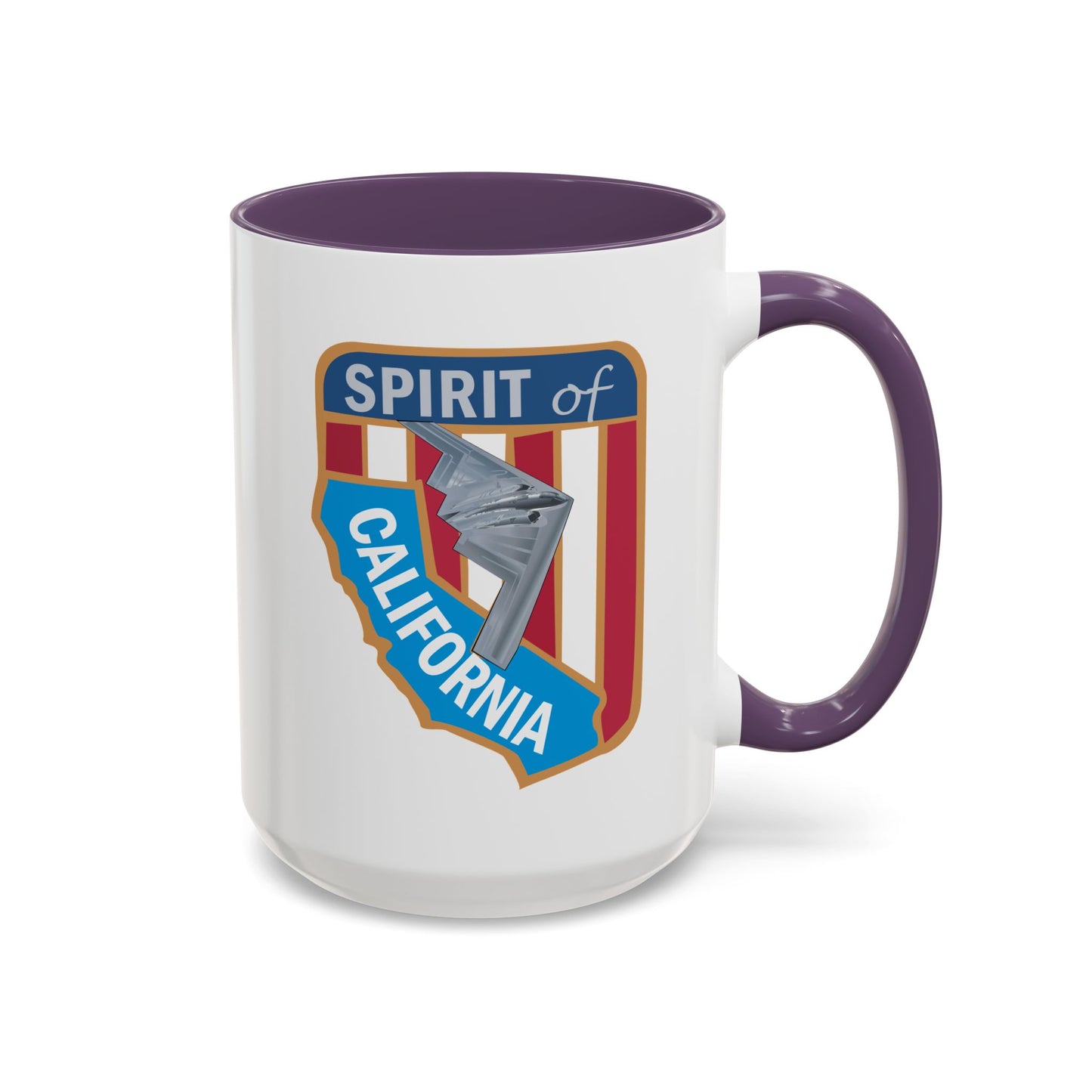 Accent Coffee Mug (11oz & 15oz) - USAF - B2 - Spirit of California - Stealth Bomber wo txt X 300